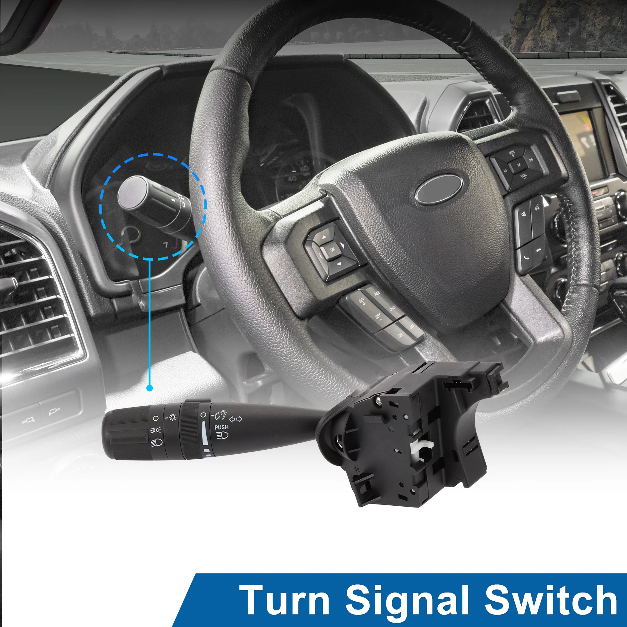 1 Pc Steering Column Turn Signal Switch Lever Multifunction Combination Switch No.5183952AD for Dodge Avenger Journey Nitro - Image 2