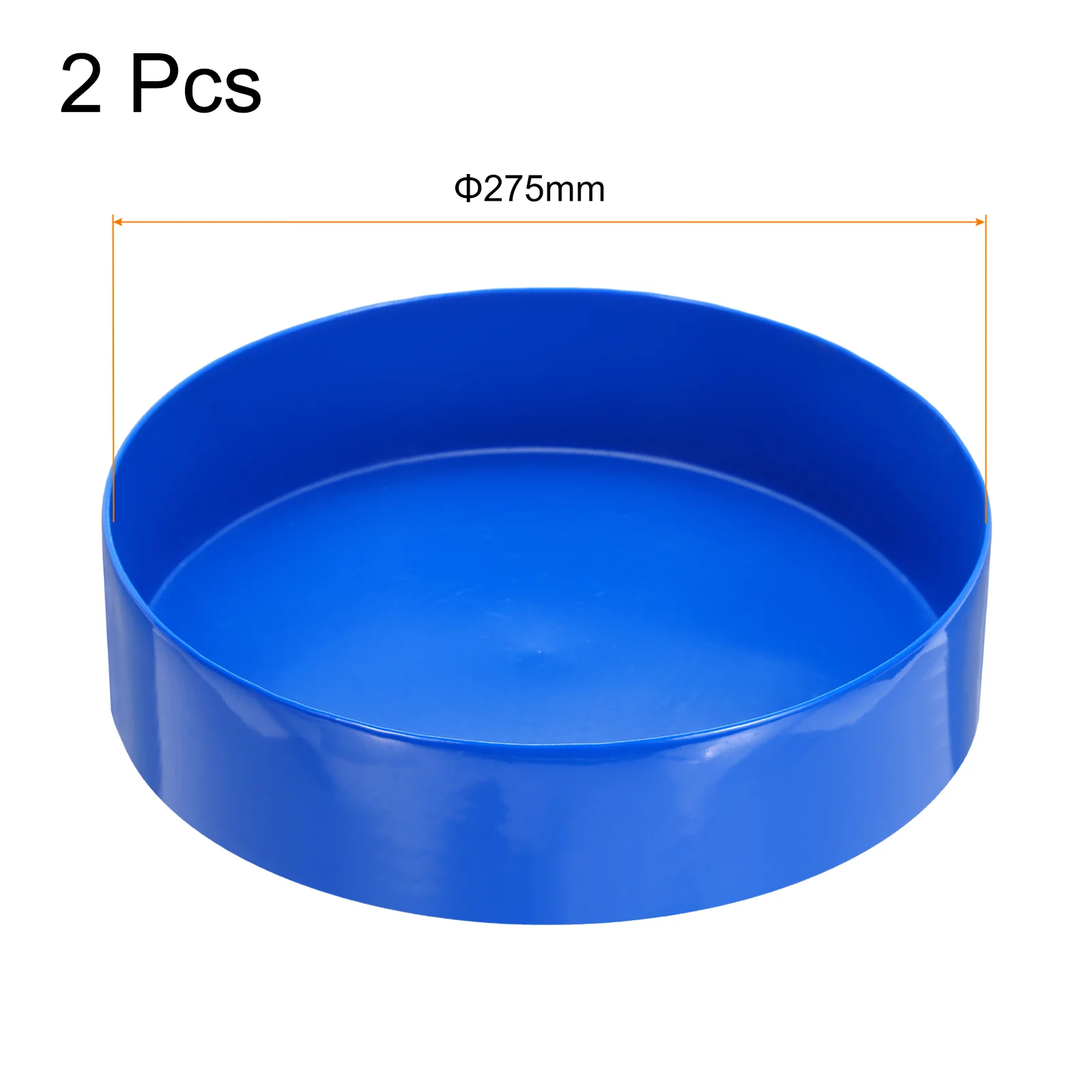 Uxcell 2pcs Rubber End Caps 250mm (10 13/16") ID Bolt Cap Screw Thread Protectors Blue - Image 2