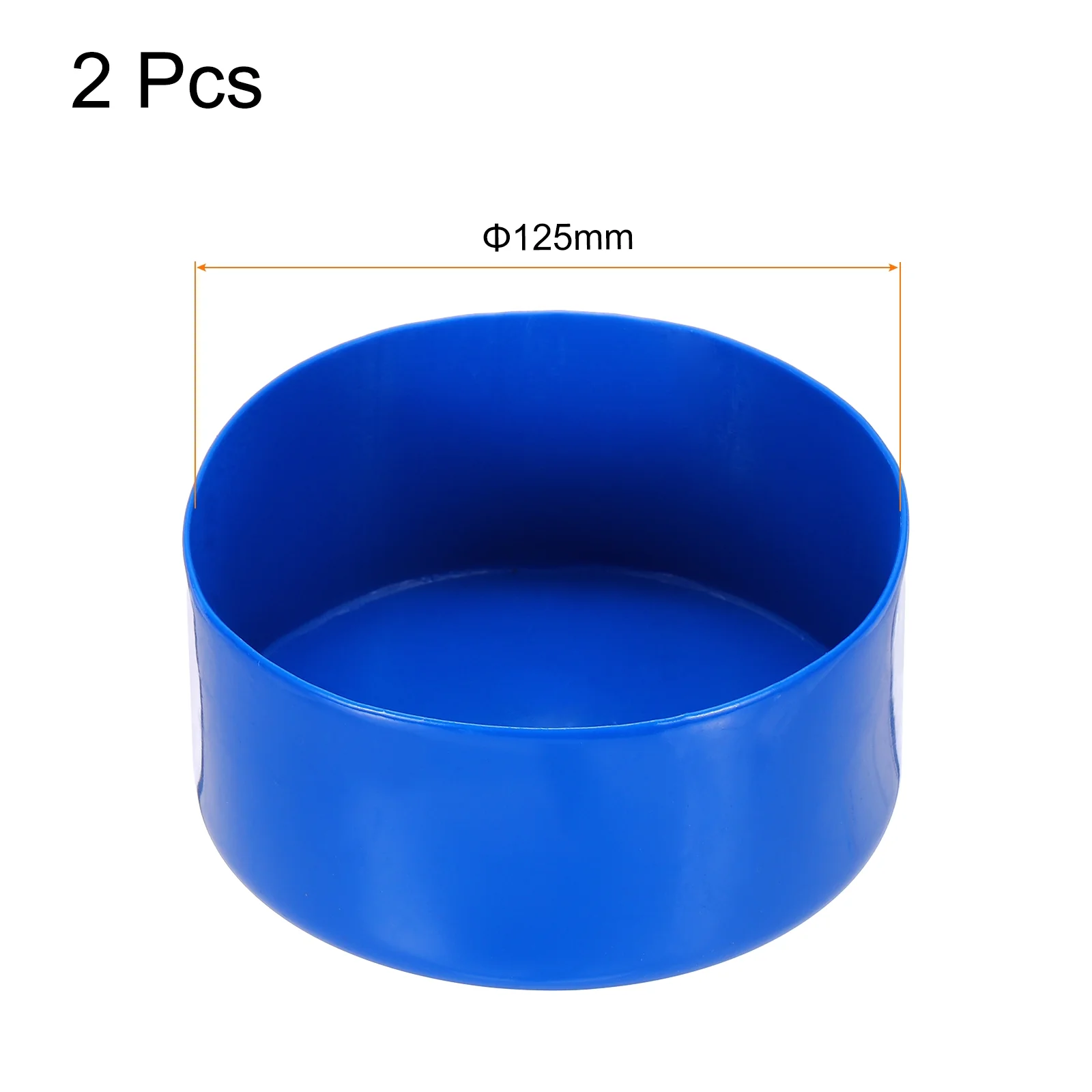 Uxcell 2pcs Rubber End Caps 125mm(4 15/16") ID Bolt Cap Screw Thread Protectors Blue - Image 2
