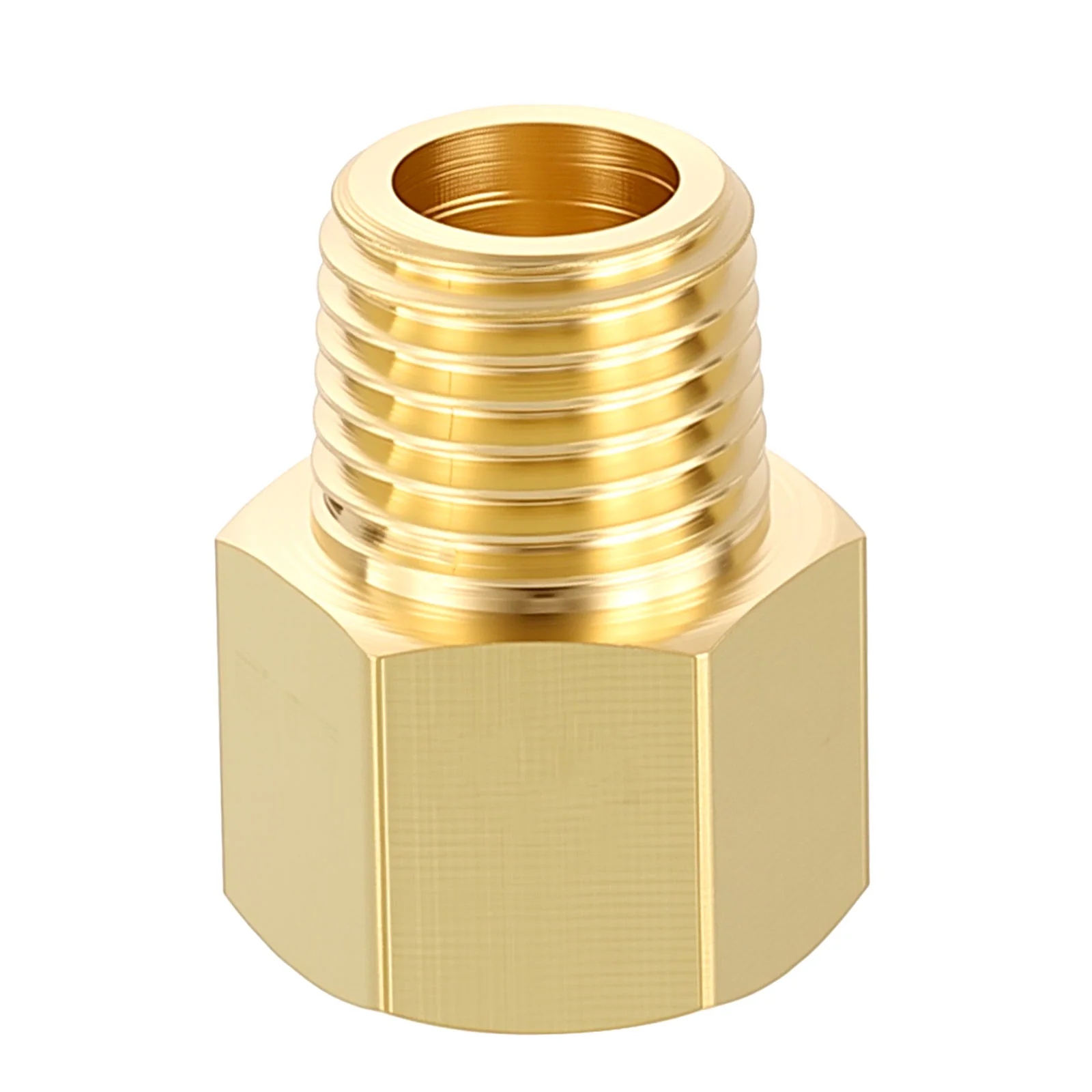 1 Pack FeMale to Male Adapters, M10*1 FeMale x M8*1 Male Brass Nipple Extension