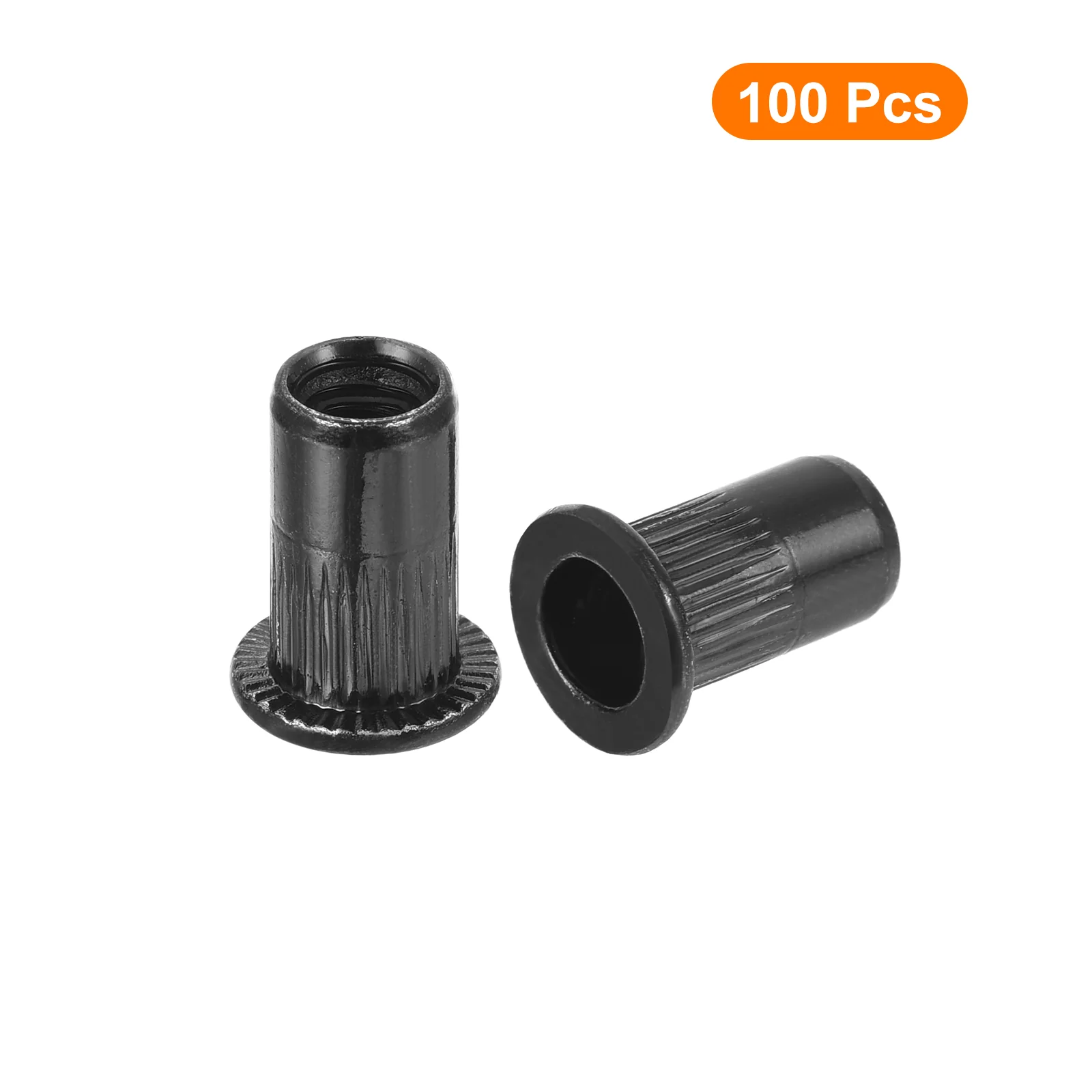 Uxcell 20Pcs Rivet Nuts Flat Head, #10-24 Carbon Steel Thread - Image 8
