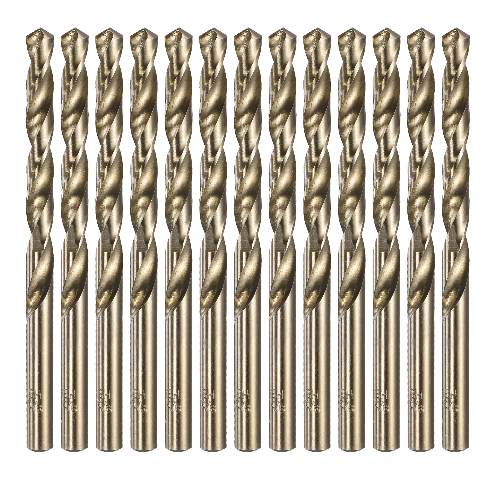 Uxcell 13pcs 9/32" Twist Drill Bits, M35 Cobalt High-Speed Steel Drill Bit for Metal