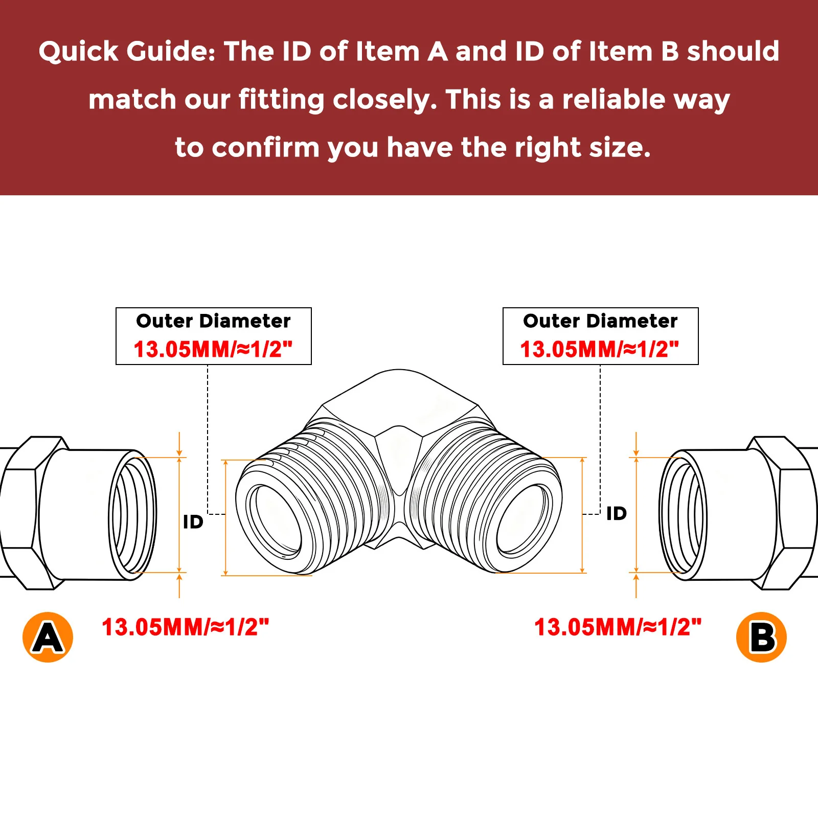 Packs of 2, 90° 1/4" MNPT to 1/4" MNPT Solid Stainless Elbows W/ Sealing Tapes - Image 3