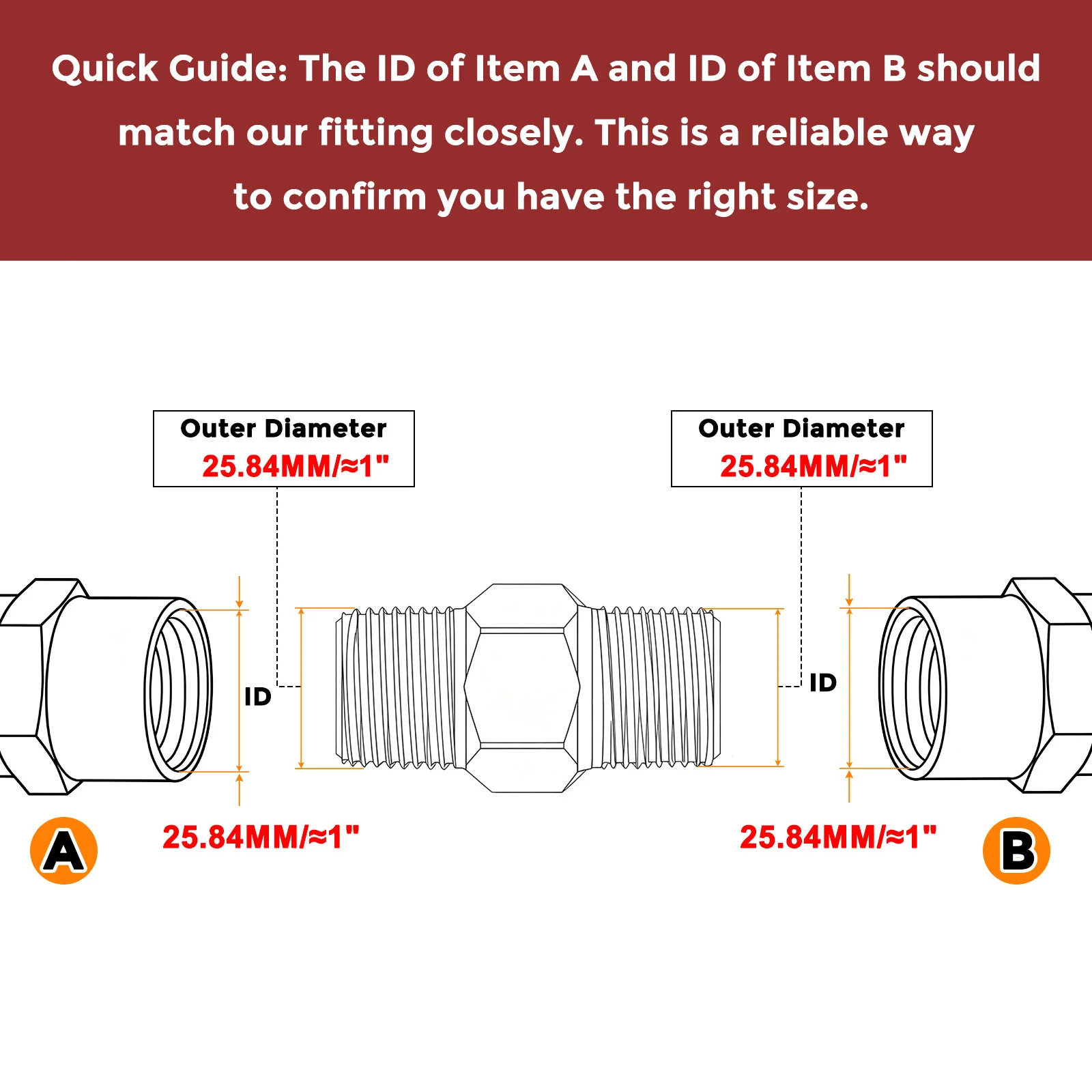 Packs of 4, 3/4" Male NPT To 3/4" Male NPT Stainless Steel Hose Adapters - Image 3