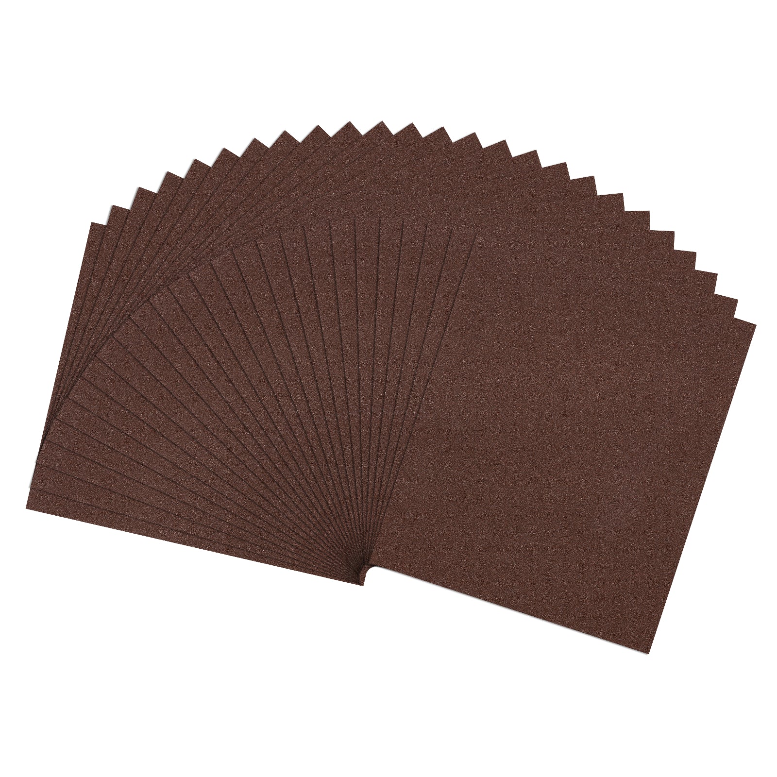25 Pcs 100 Grit Dry Sandpapers, 9 x 11 Inch Sand Papers, Red