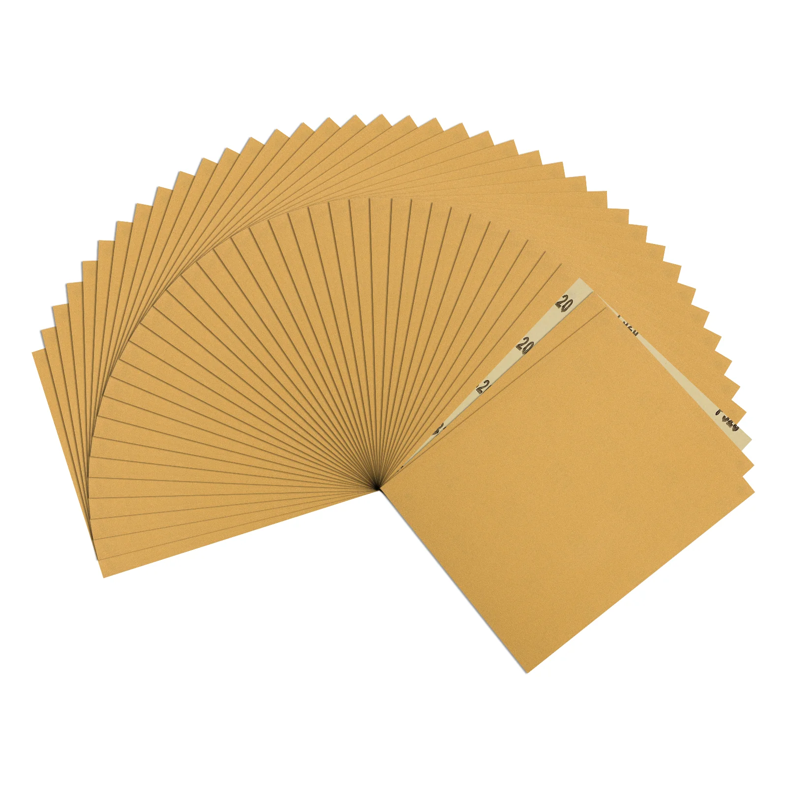 Sandpapers (4.5" x 5.5"/114mm x 140mm) 40 Sheet, 320 Grit Gold Sand Paper