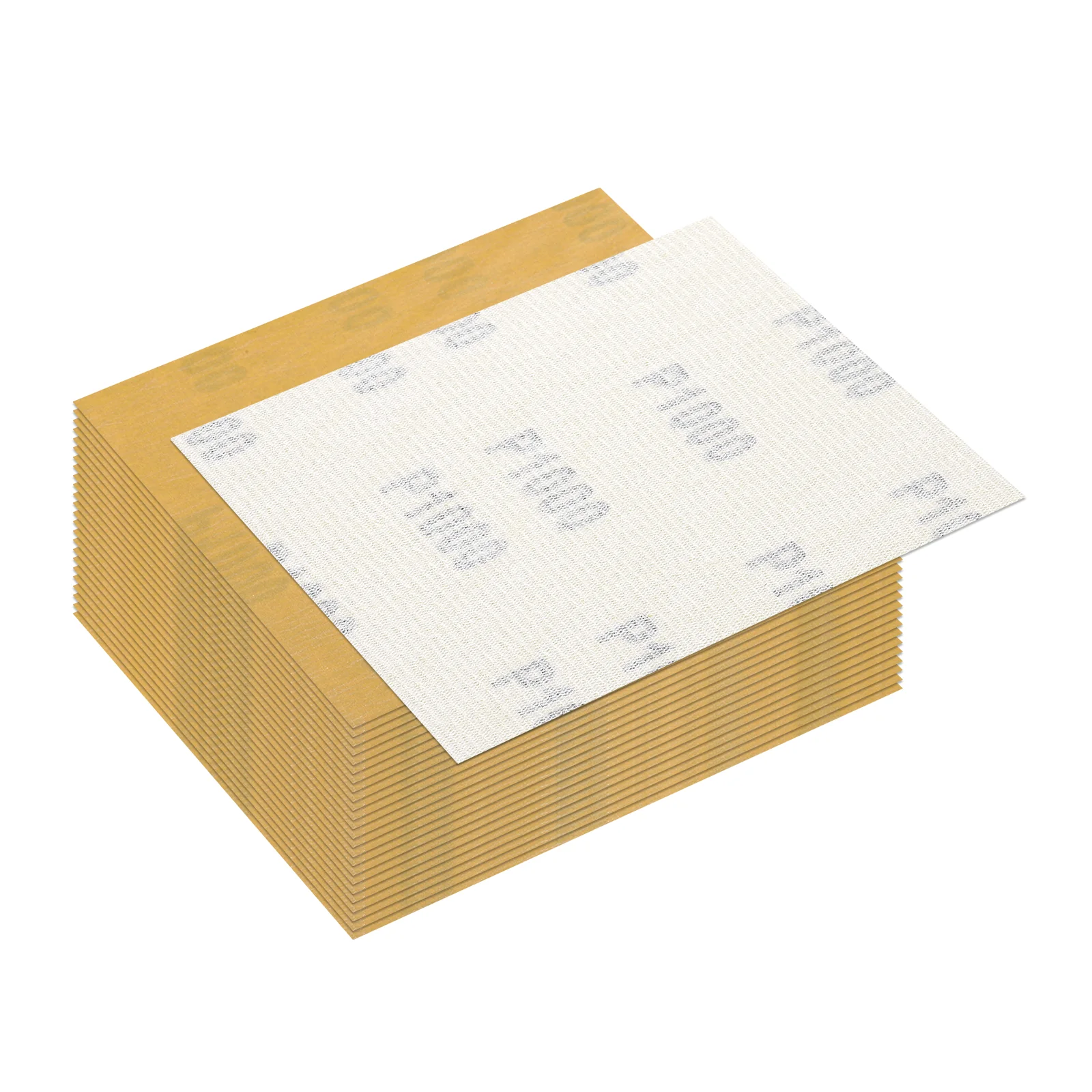 25 Pcs 1000 Grit Dry Sandpapers, 4.5 x 5.5 Inch Sand Papers, Gold