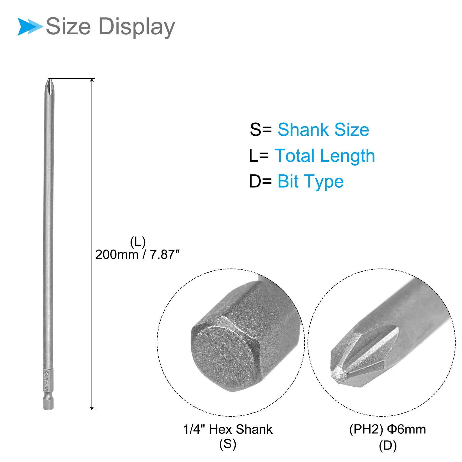 Phillips Cross Screwdriver Bit Phillips Drill Bit - (Applications: for Power Impact Driver) - Image 7
