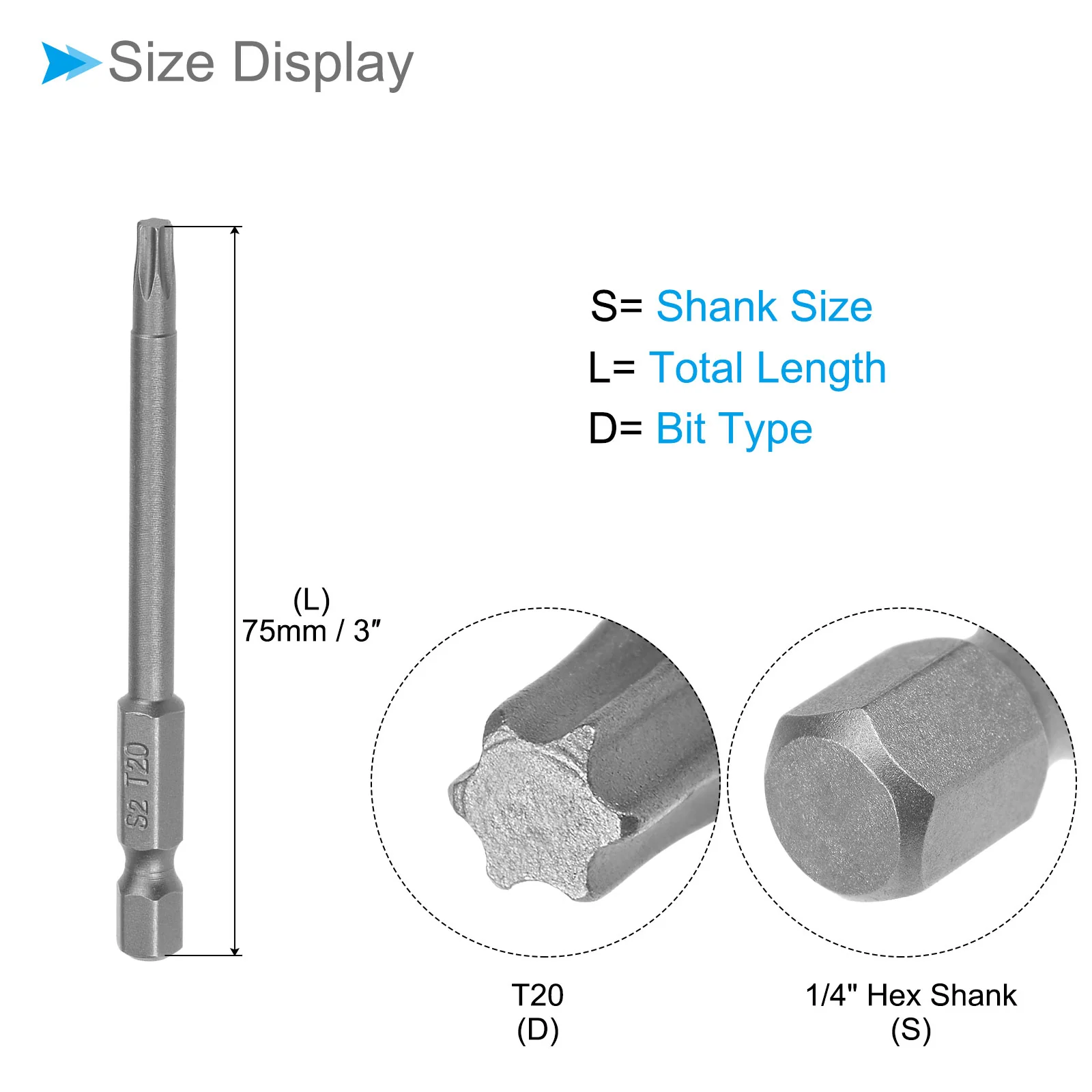 Torx Head Screwdriver Bit, S2 Steel Magnetic Drill Bit Screw Driver - (Applications: for Repair) - Image 22