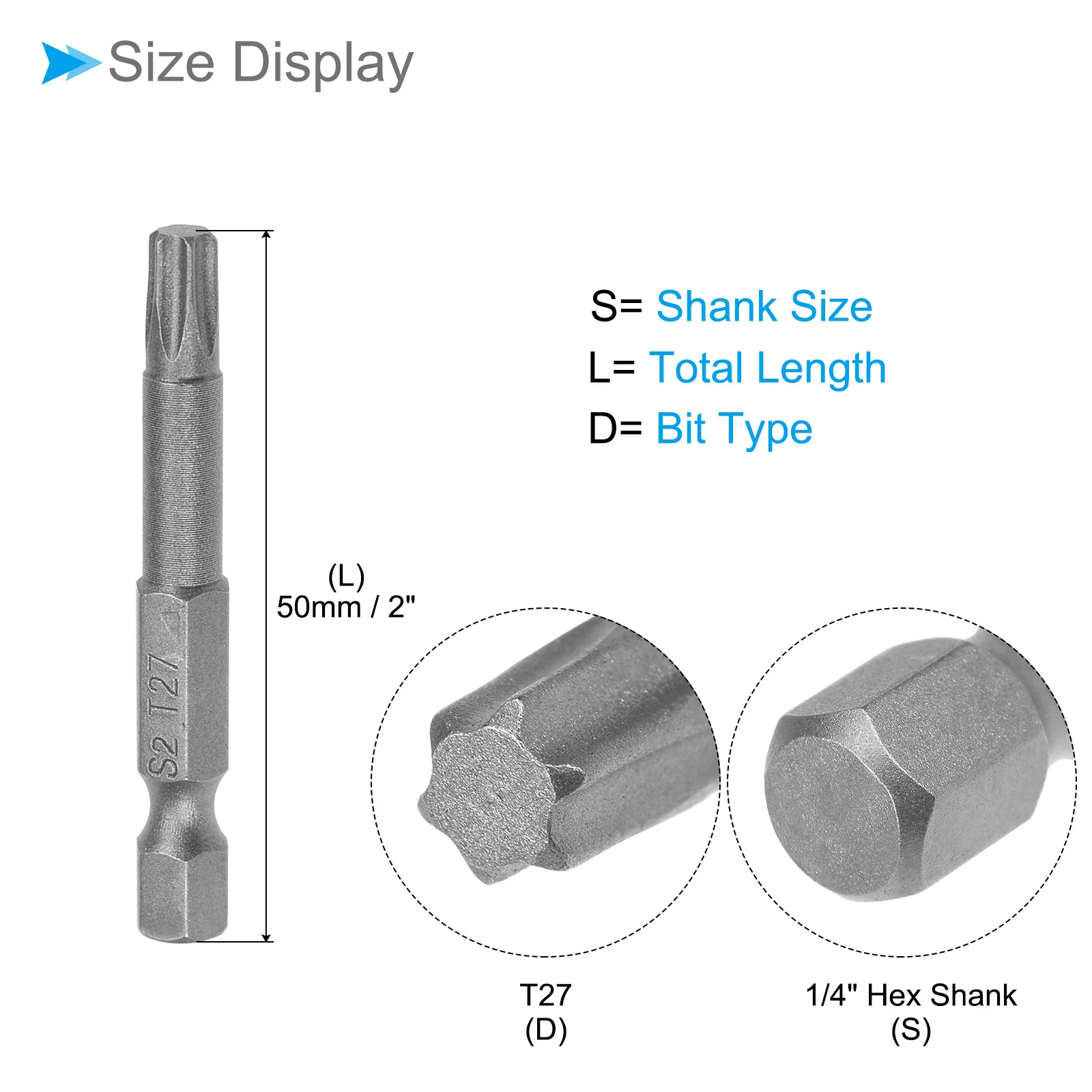 Torx Head Screwdriver Bit, S2 Steel Magnetic Drill Bit Screw Driver - (Applications: for Repair Work) - Image 47
