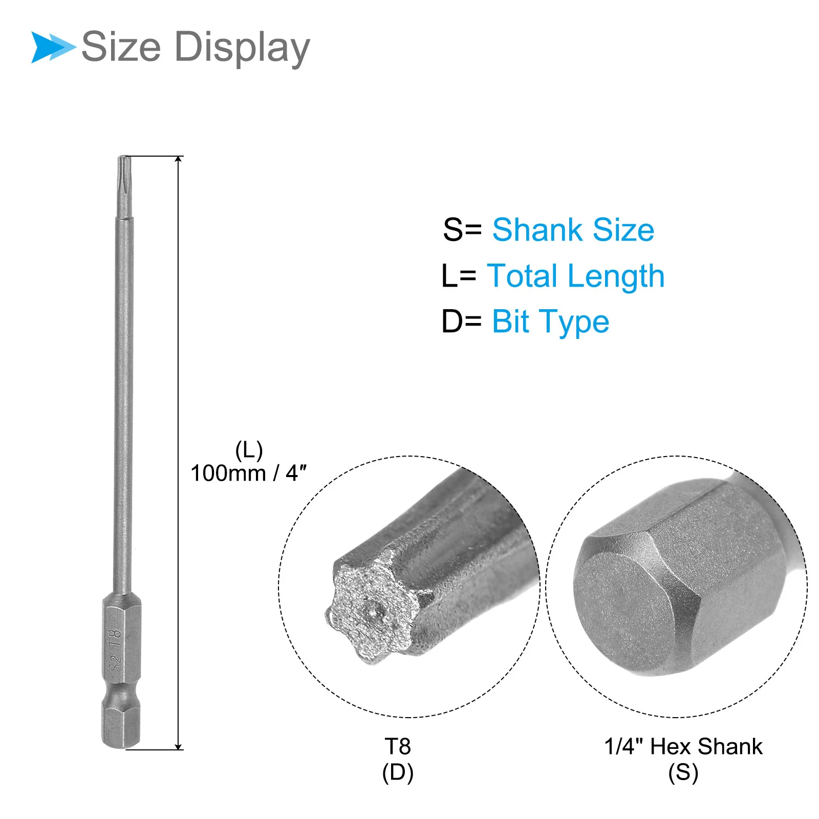 Torx Head Screwdriver Bit, S2 Steel Magnetic Drill Bit Screw Driver - (Applications: for Repair Work) - Image 52