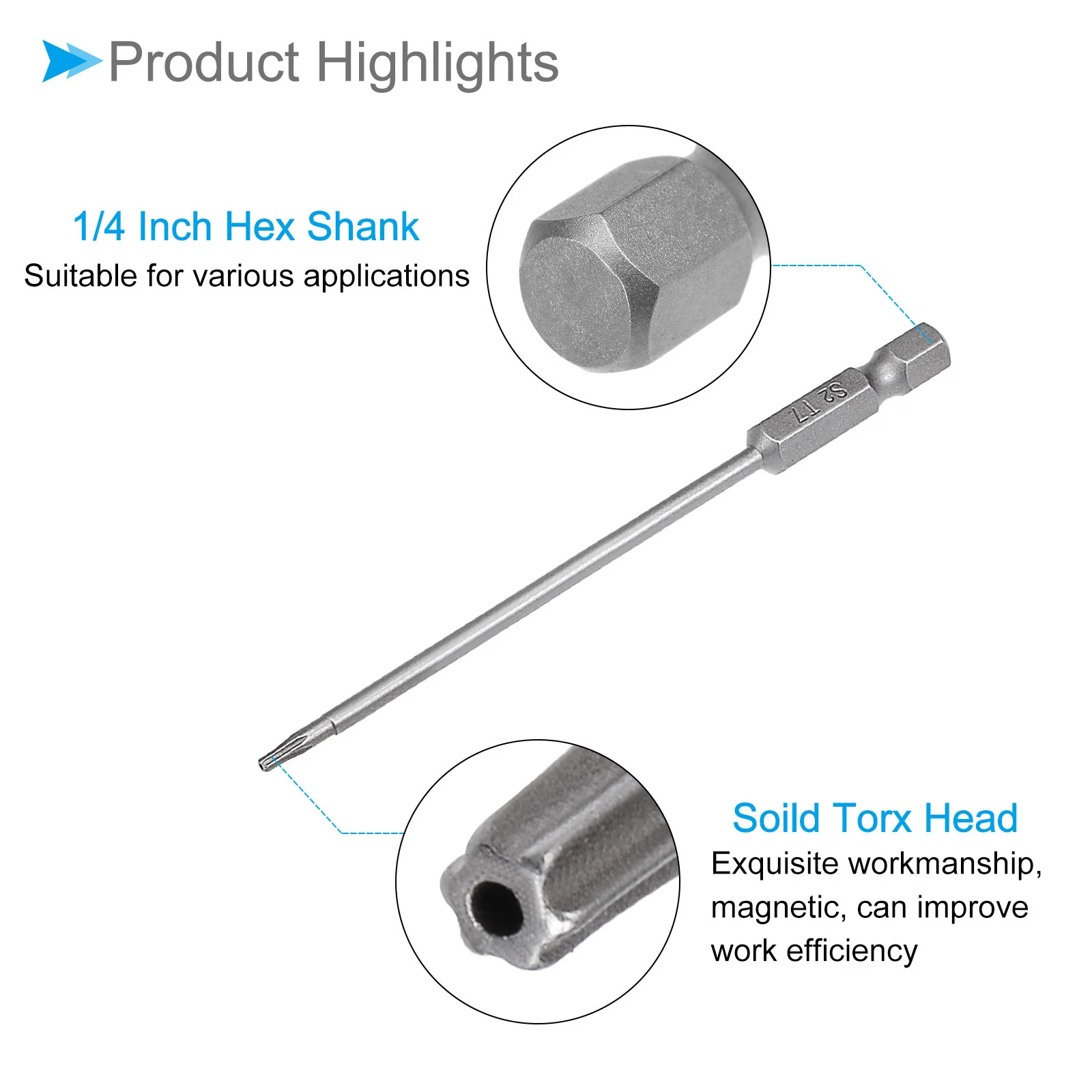 Torx Head Screwdriver Bit, Magnetic Security Tamper Proof Star Drill Driver for Repair - Image 14