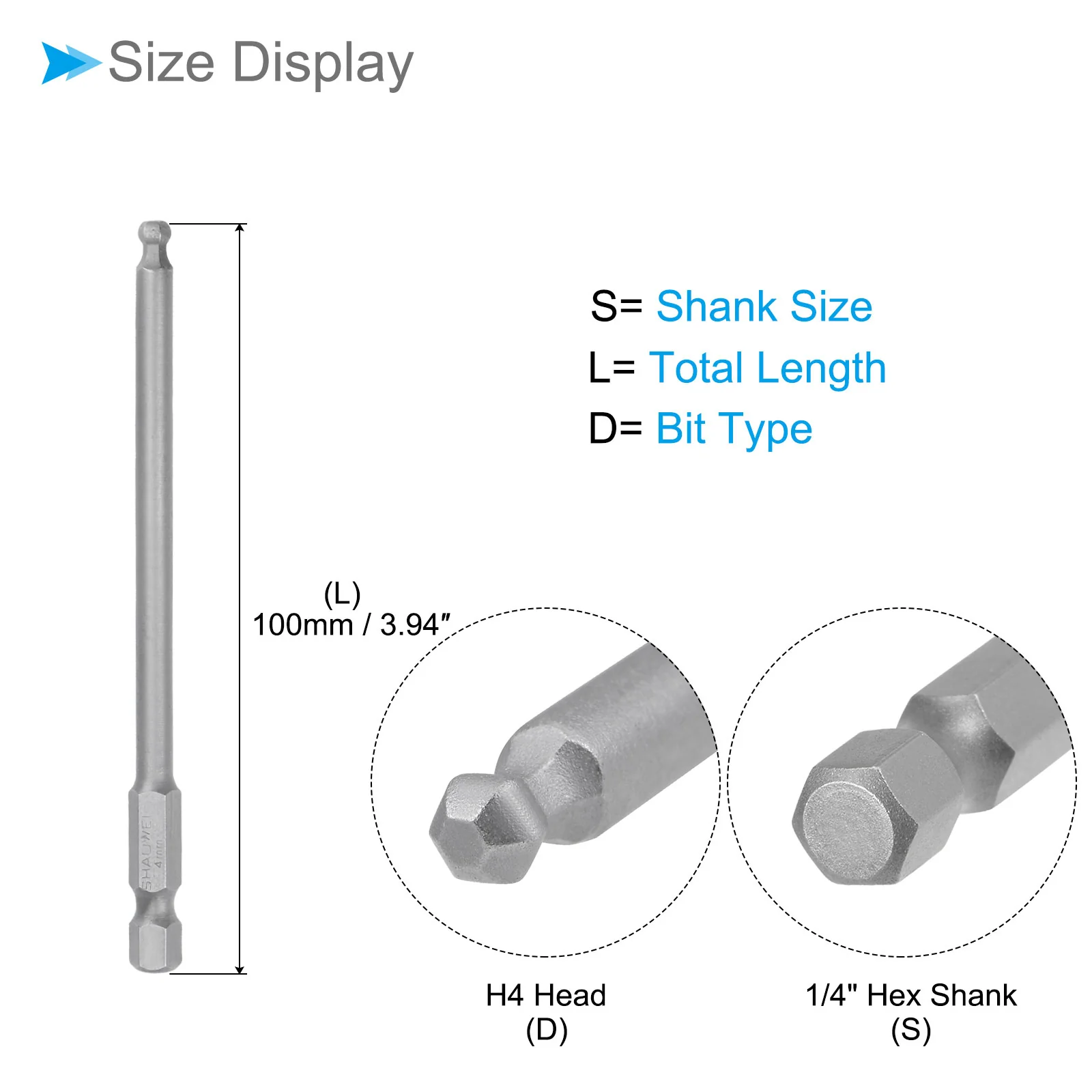 Ball End Hex Head Wrench Drill Bit S2 Steel Screwdriver Bits - (Applications: for Furniture) - Image 72