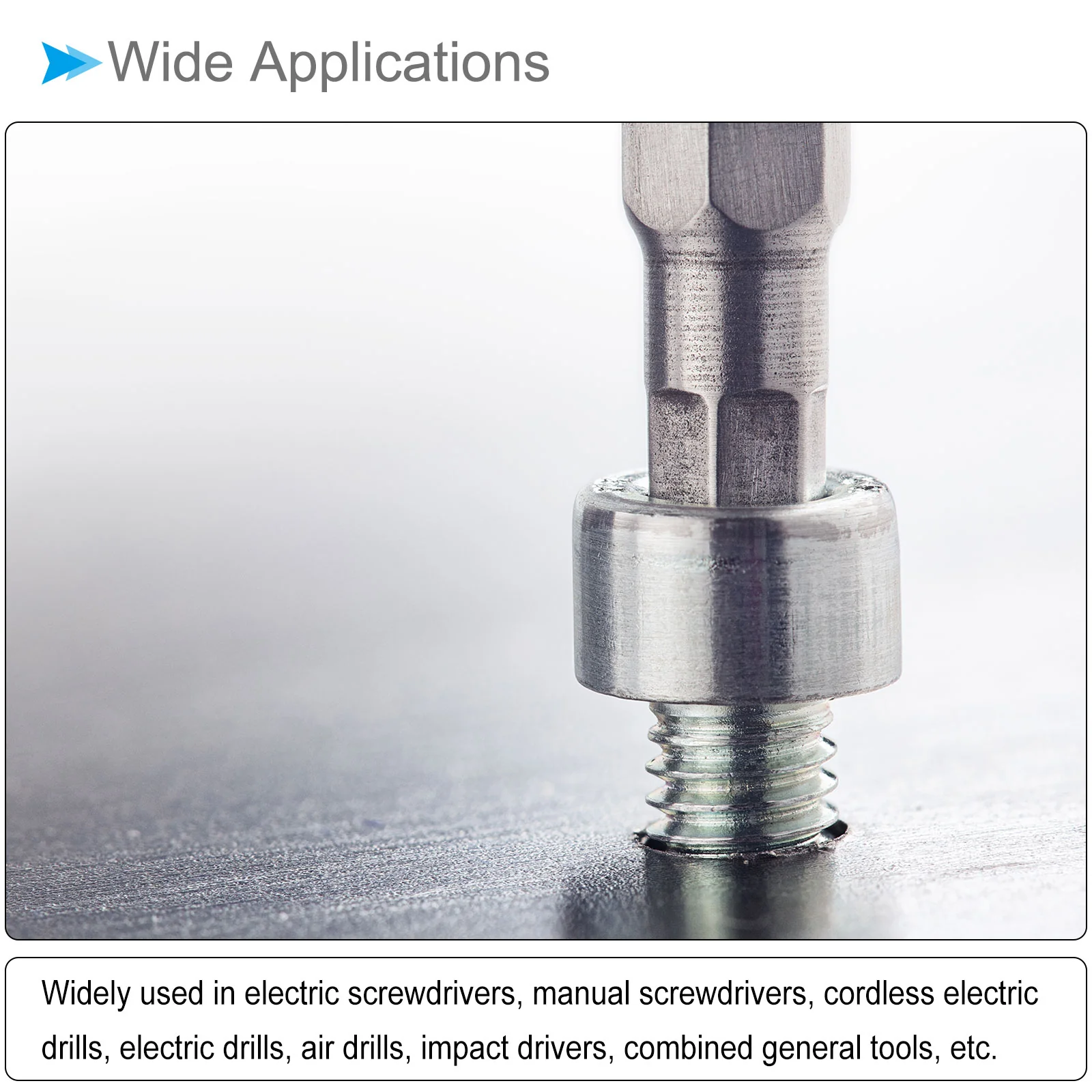 Hex Head Wrench Bit, S2 Alloy Steel Screwdriver Bit - (Applications: for Drill) - Image 18