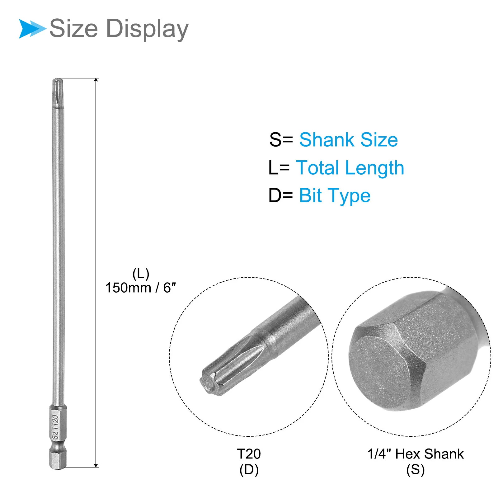 Torx Head Screwdriver Bit, S2 Steel Magnetic Drill Bit Screw Driver - Image 7
