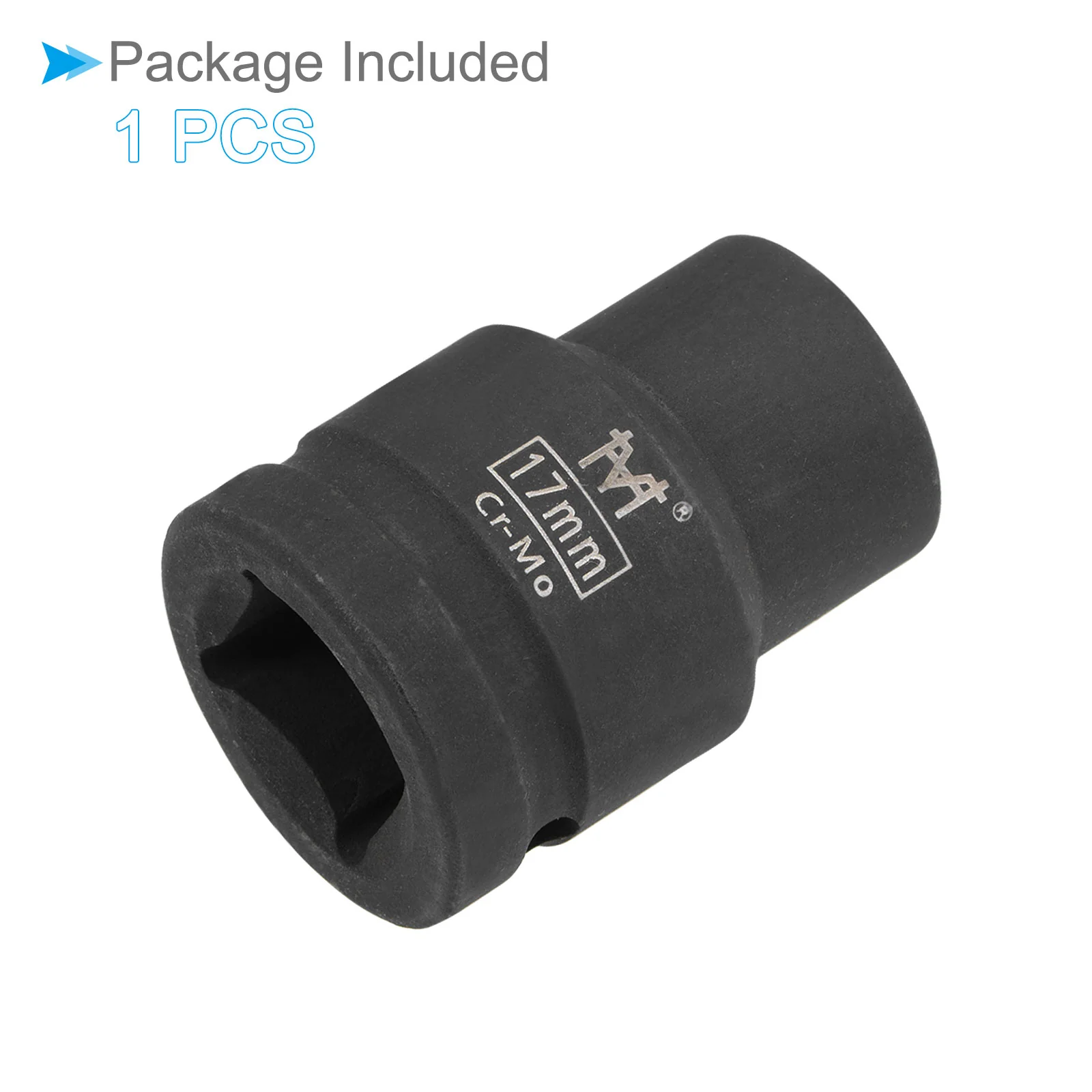 6-Point Shallow Impact Socket 3/4-Inch Drive 17mm Socket Cr-Mo Axle Nut - Image 6