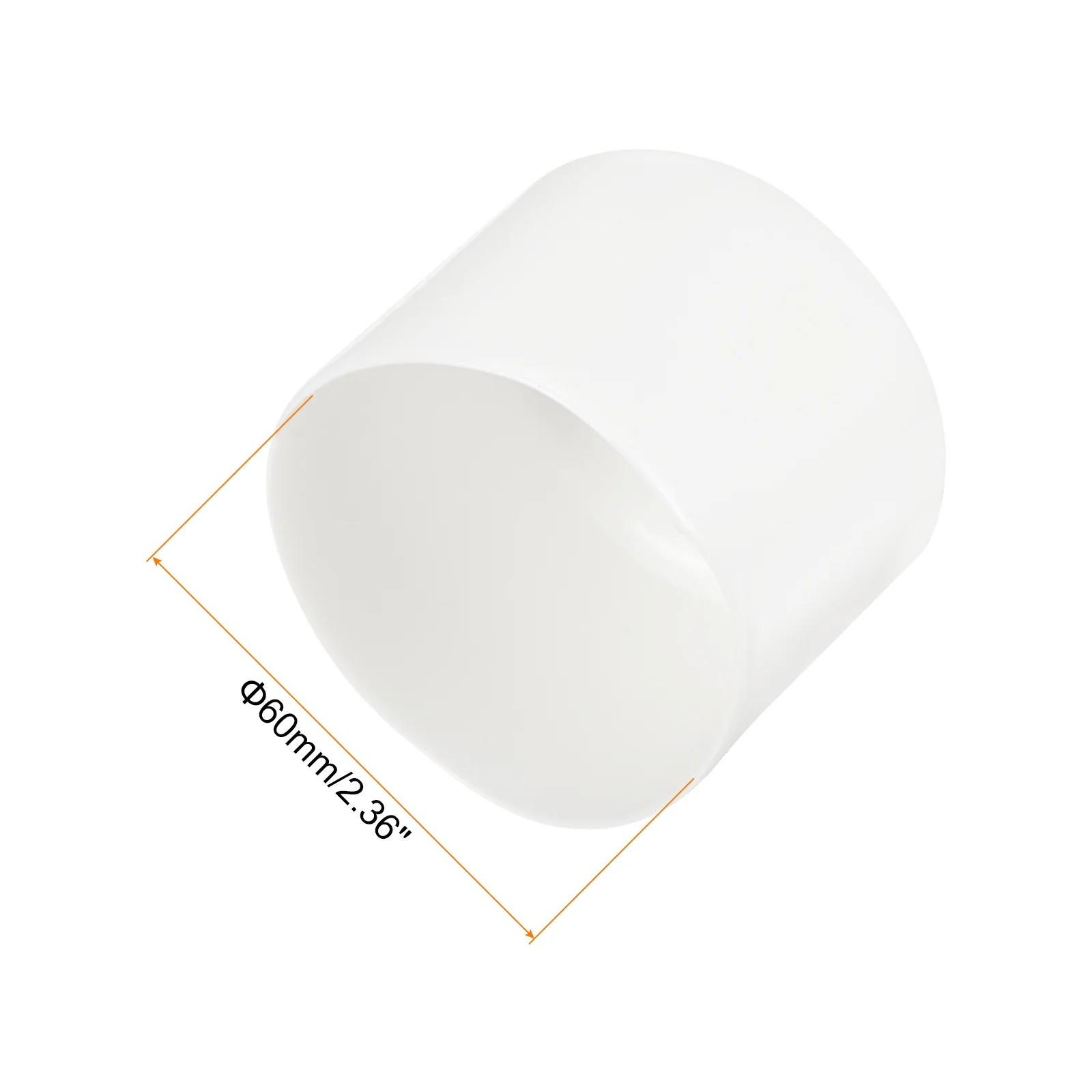 Uxcell 10pcs Rubber End Caps 63mm x 40mm Bolt Cap Screw Thread Protectors White - Image 3