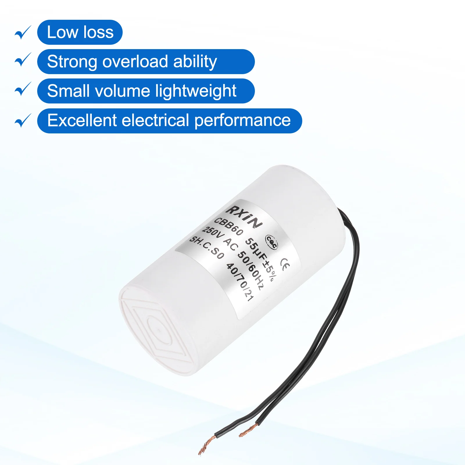 55UF 250V 5% Tolerance CBB60 Running Capacitor - Image 5