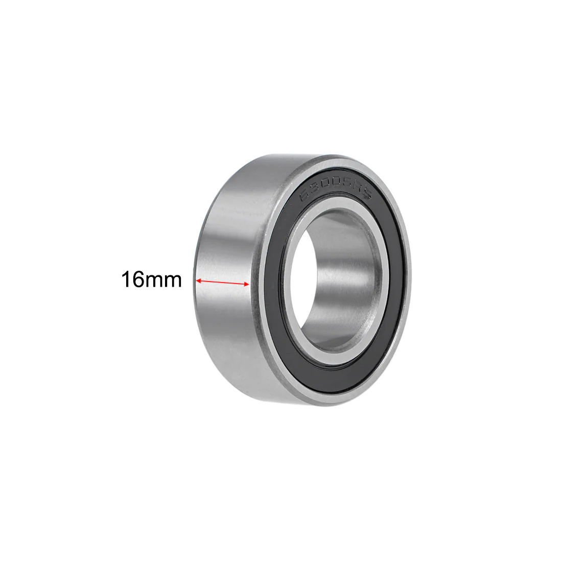 Uxcell 63005-2RS Deep Groove Ball Bearings 25mm x 47mm x 16mm Double Sealed Chrome Steel Z2 ABEC1 - Image 3