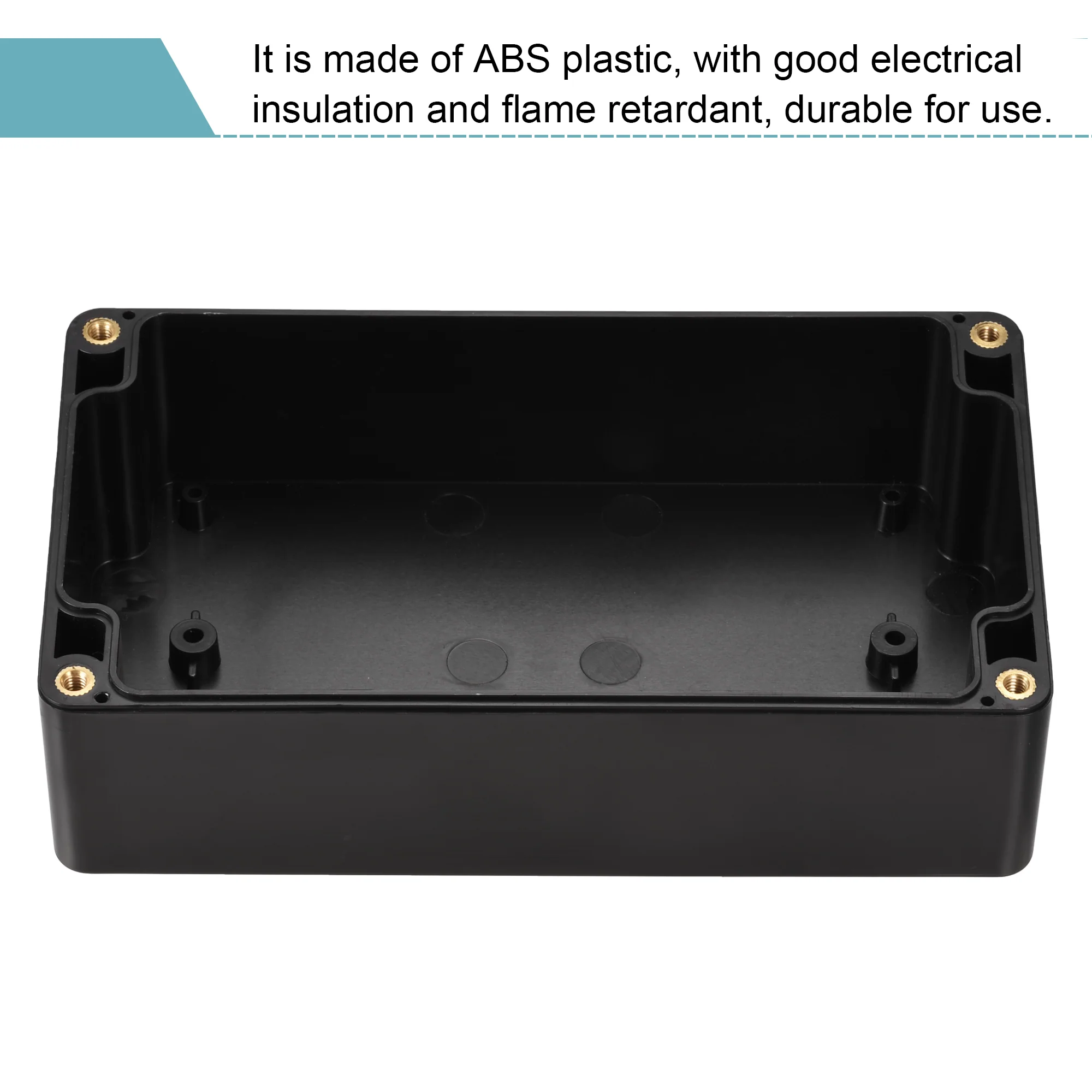 Waterproof Junction Box 158x90x60mm ABS for Electrical Project Black - Image 5