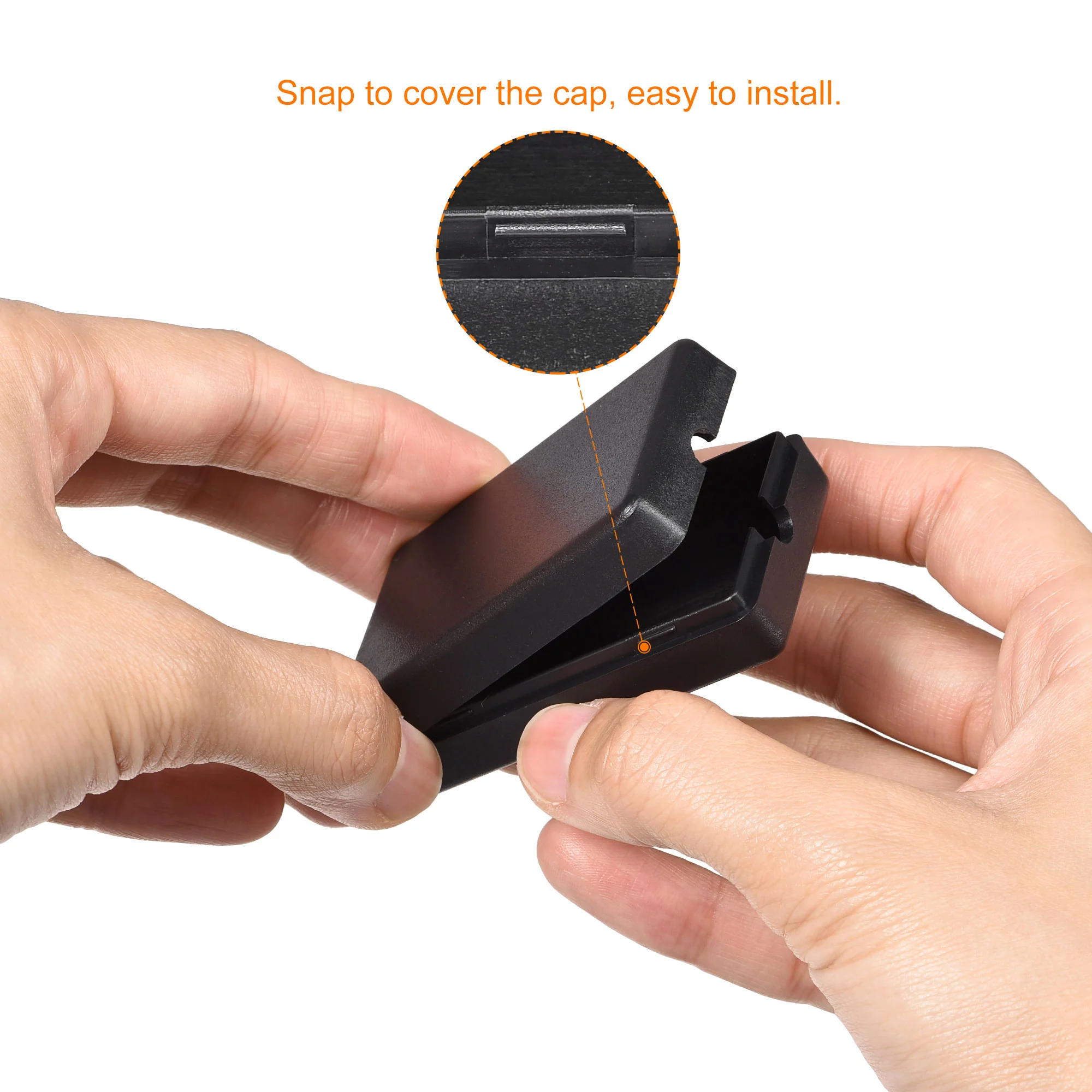 Mini Dustproof Junction Box 60x36x17mm ABS for Electrical Project Black 8 Pcs - Image 4