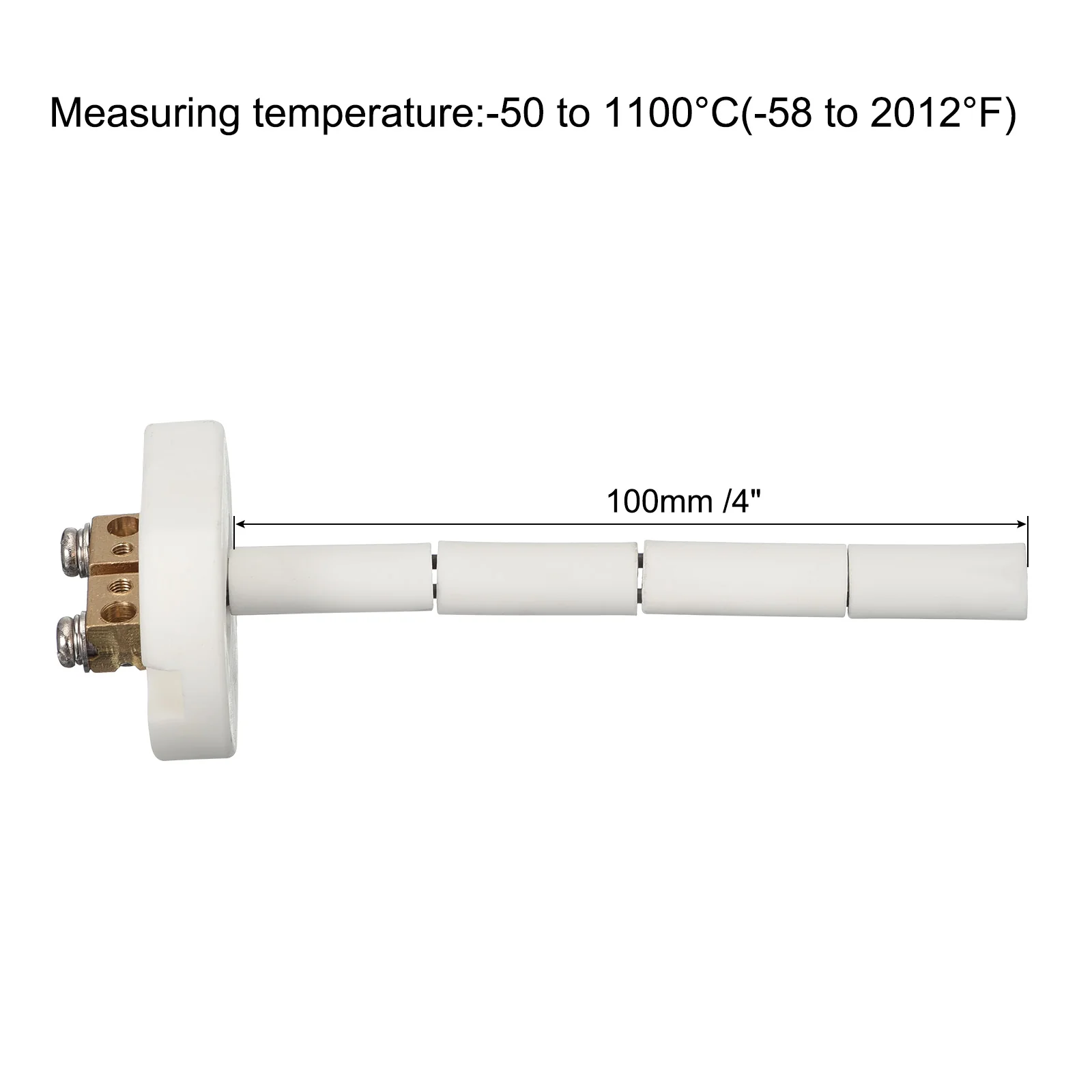 K Type Ceramic Kiln Furnace Thermocouple for Muffle Furnace 1.5x100mm - Image 2