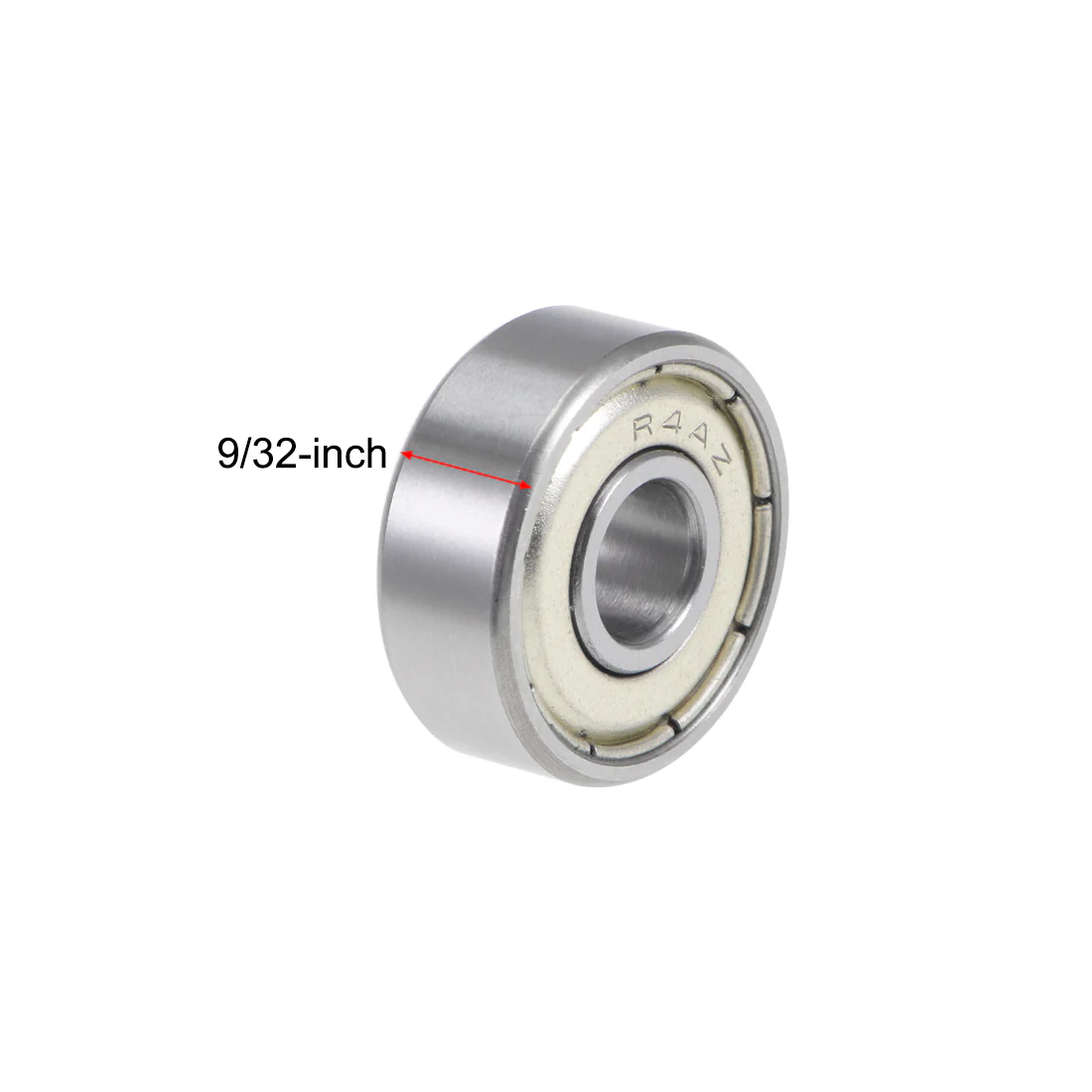 Uxcell R4AZZ Ball Bearings 1/4x3/4x9/32" Double Shielded Chrome Steel P6 2pcs - Image 3