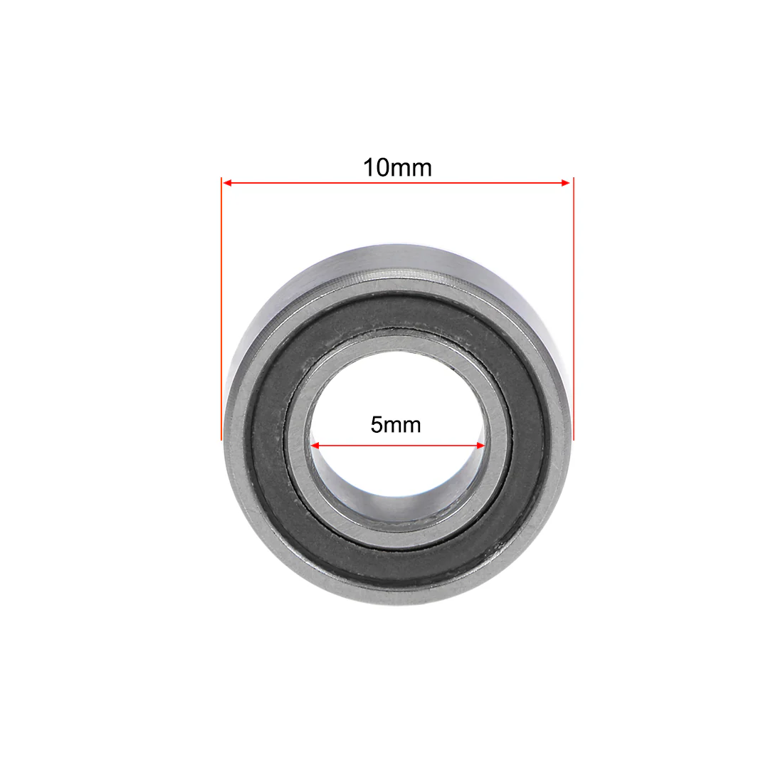 Uxcell MR105-2RS Deep Groove Ball Bearings 5x10x4mm Double Sealed Chrome Steel P6 10pcs - Image 4