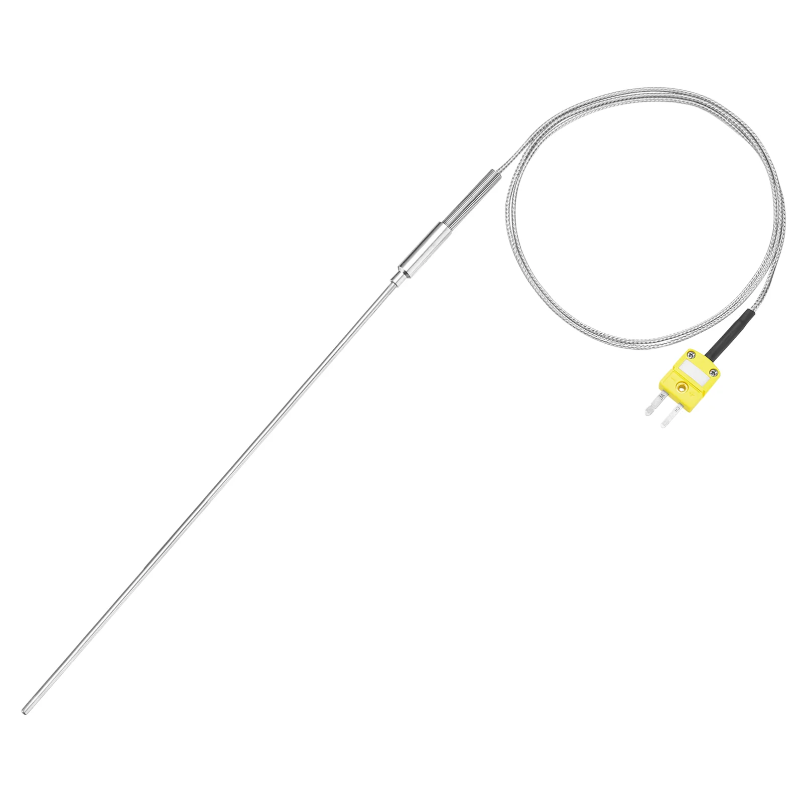 K Type Thermocouple with Plug Temperature Sensor -50 to 1100°C 3.2x300mm 3.3ft