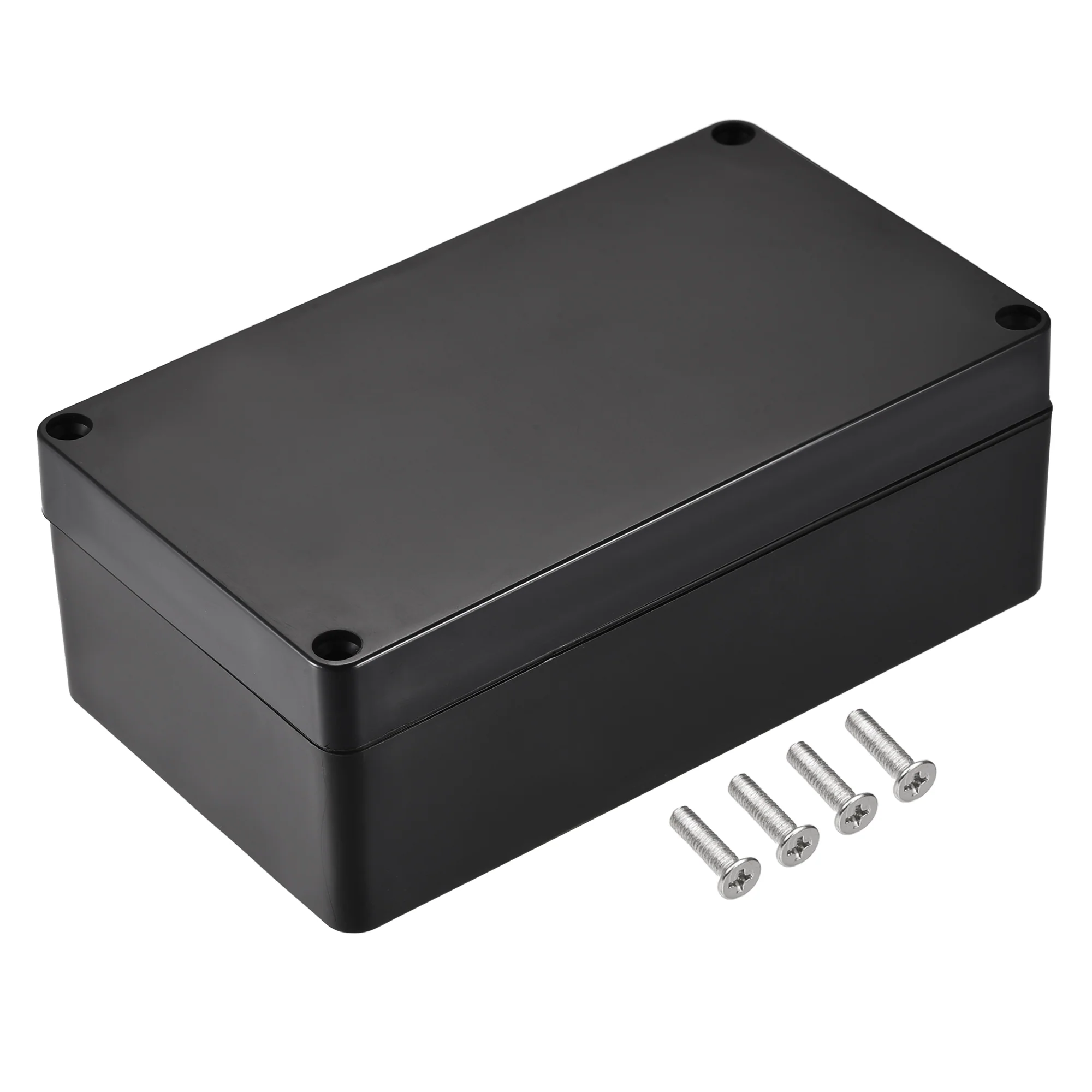 Waterproof Junction Box 158x90x60mm ABS for Electrical Project (Black,Pack of 2)