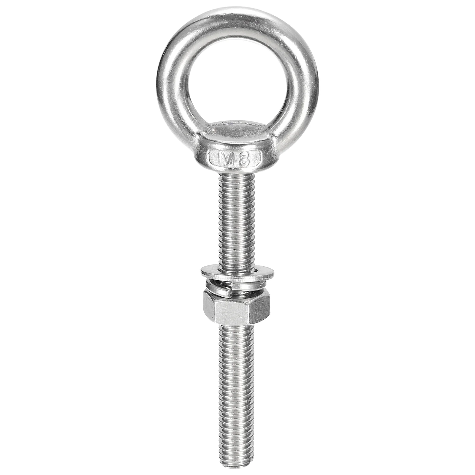 Uxcell Lifting Eye Bolt, 1 Set M8 x 60mm Eye Bolt with Nut Washer