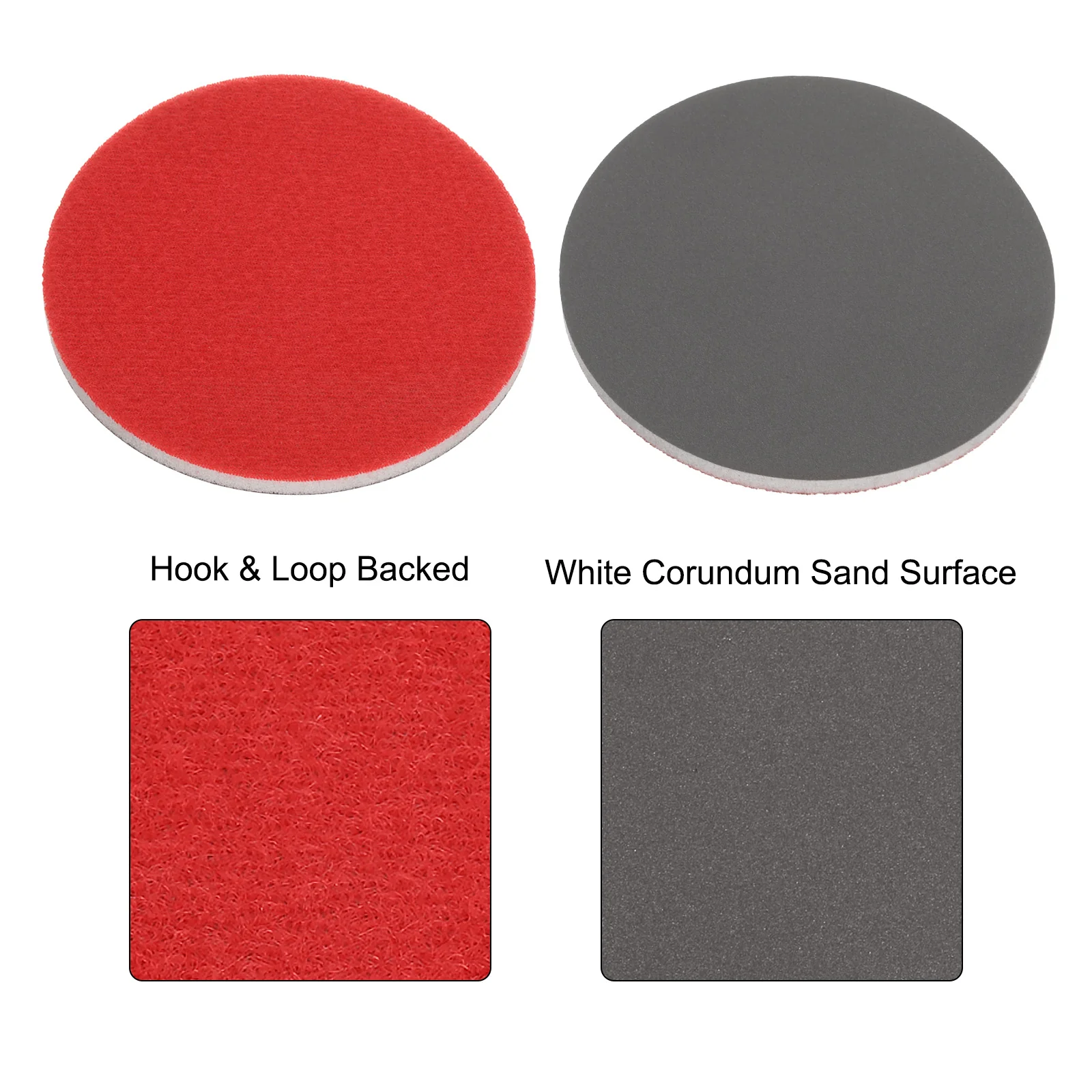 Uxcell 20pcs 3000 Grit Sanding Sponge 4 Inch Hook and Loop Sanding Disc Wet/Dry - Image 3