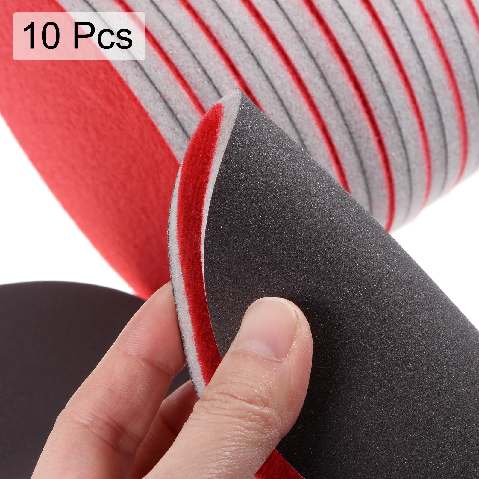 Uxcell 10pcs 1200 Grit Sanding Sponge 5 Inch Hook and Loop Sanding Disc Wet/Dry - Image 4