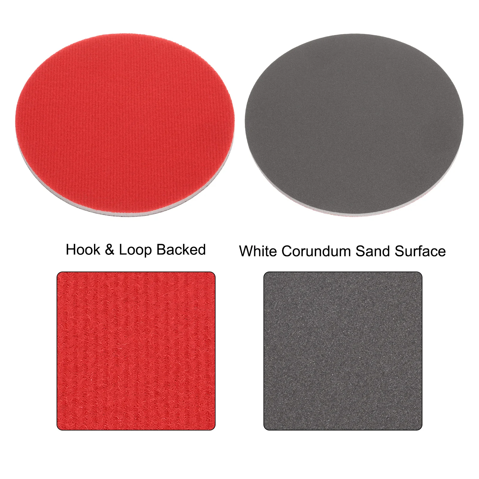 Uxcell 10pcs 1500 Grit Sanding Sponge 6 Inch Hook and Loop Sanding Disc Wet/Dry - Image 3