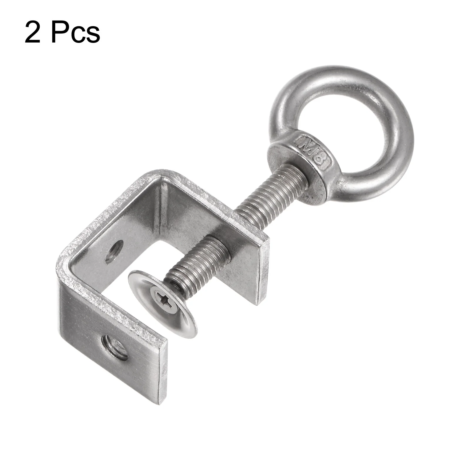 2Pcs Stainless Steel C Clamp 30mm Wide Jaw Opening Wood Clamps for Woodworking - Image 3