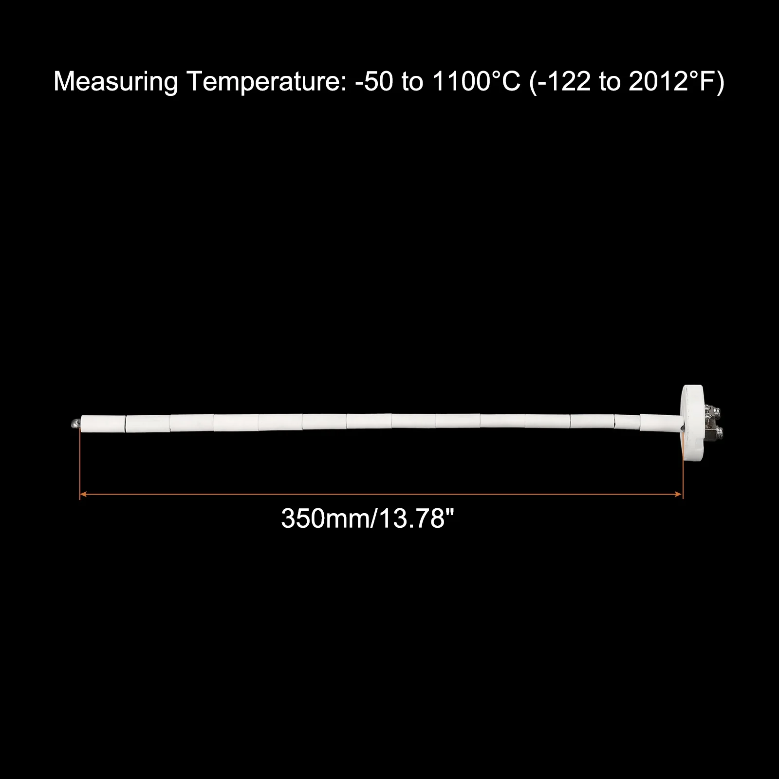 K Type Ceramic Kiln Furnace Probe Thermocouple Sensor High Temperature 3.2x350mm - Image 2