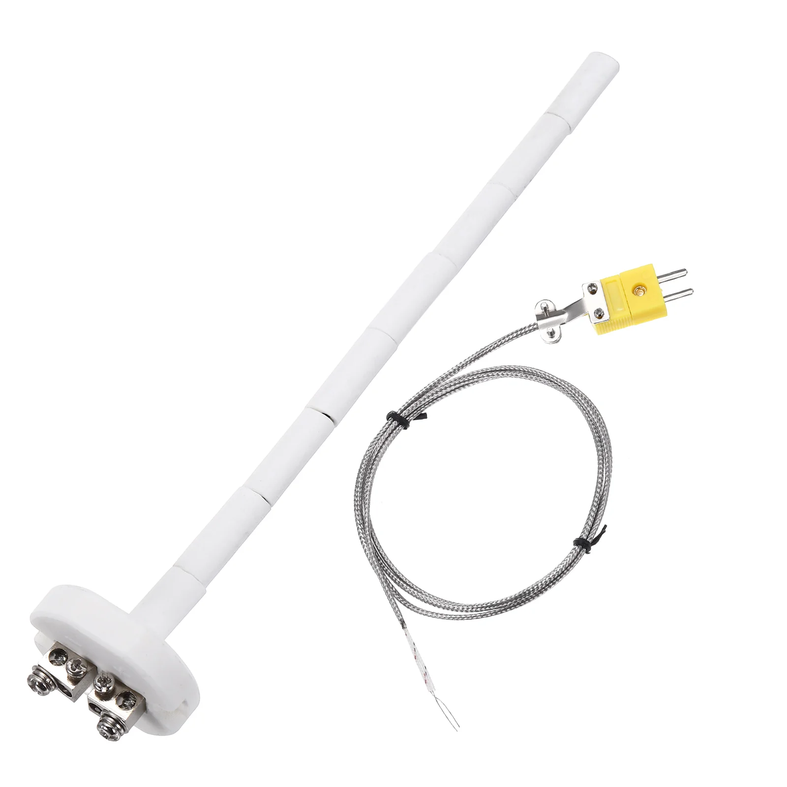 8" K Type Thermocouple Probe with 3.3 ft Thermocouple Wire 2mmx200mm