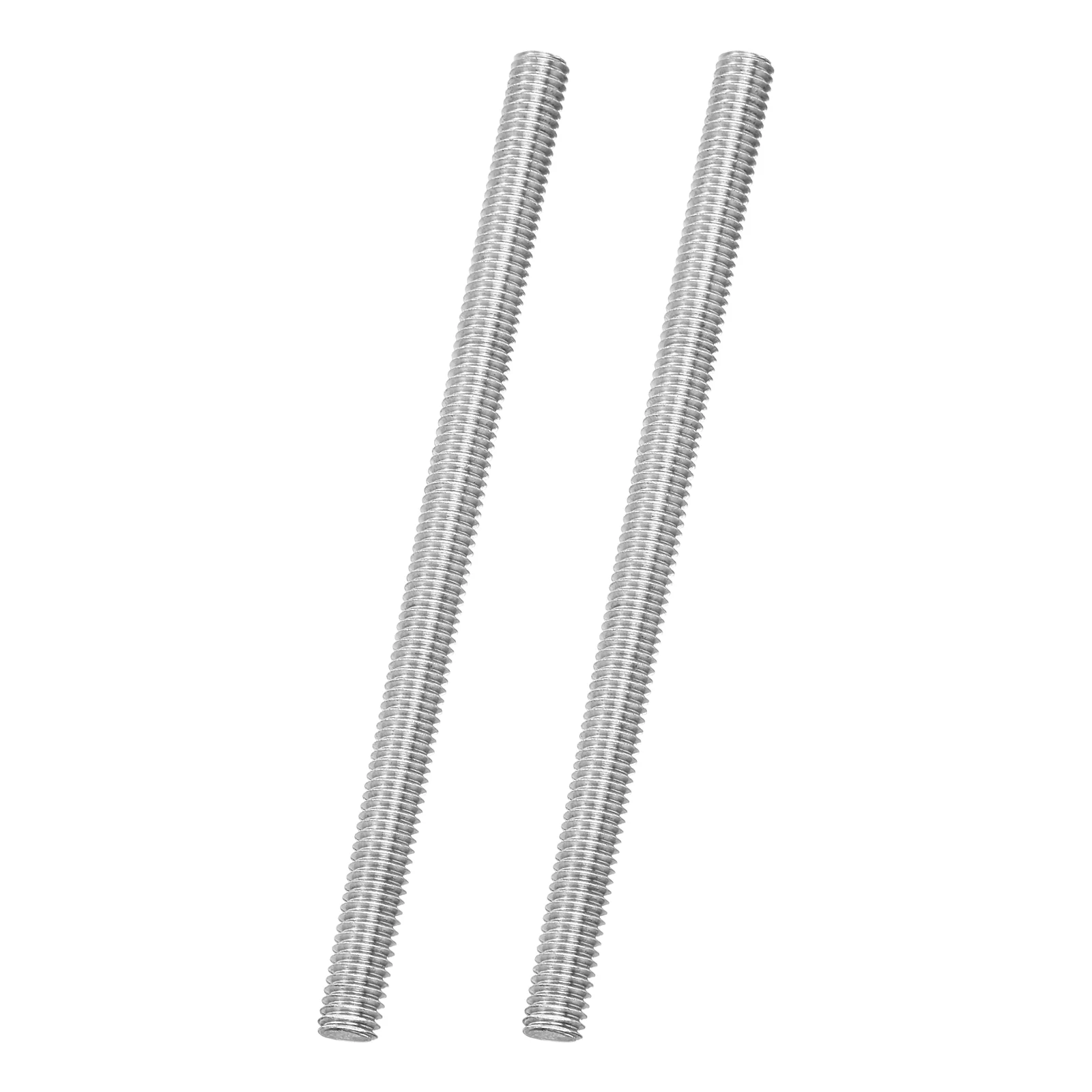 2Pack M6x100mm 316 Stainless Steel Fully All Threaded Rod Studs, 1mm Pitch