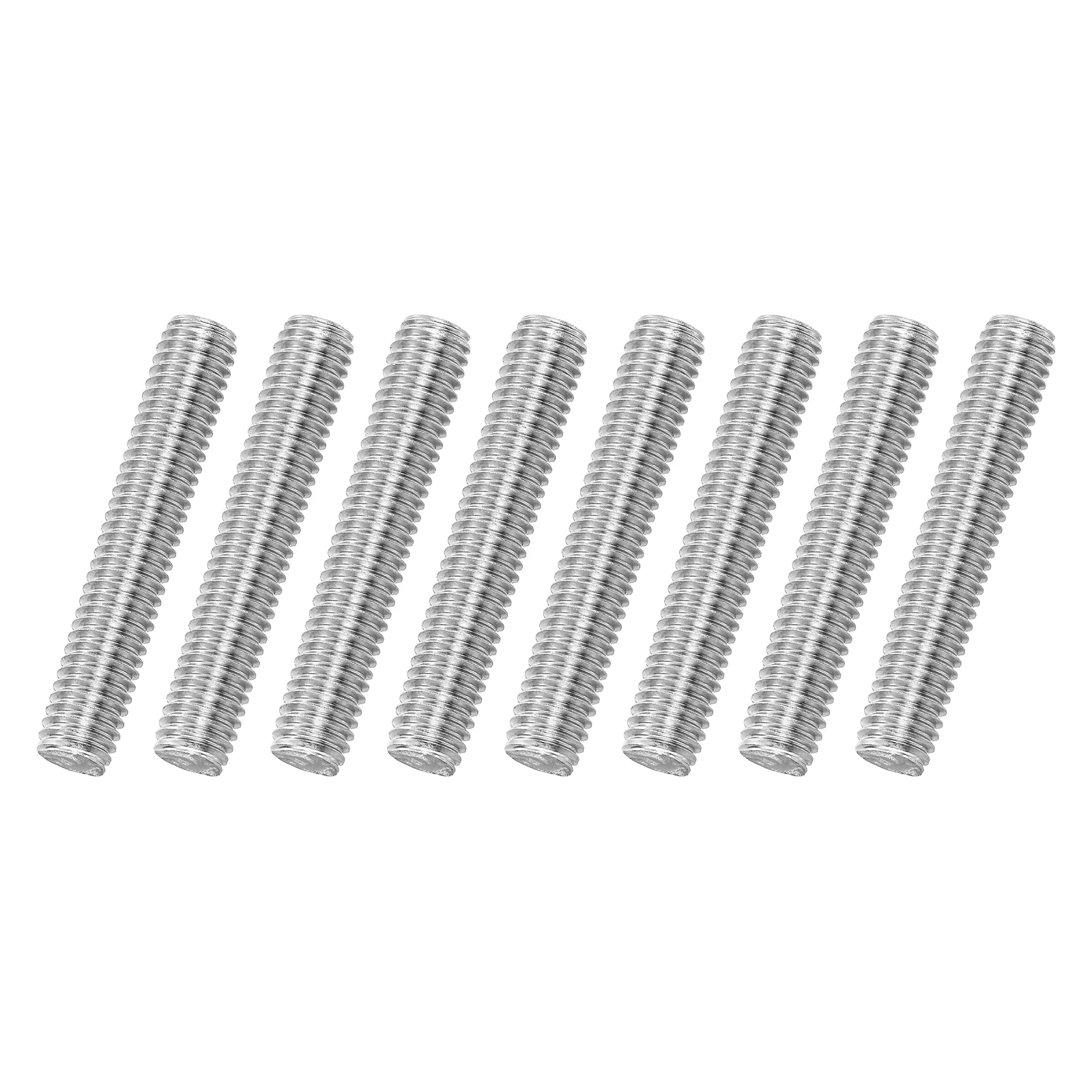 8Pack M8x45mm 316 Stainless Steel Fully All Threaded Rod Studs, 1.25mm Pitch