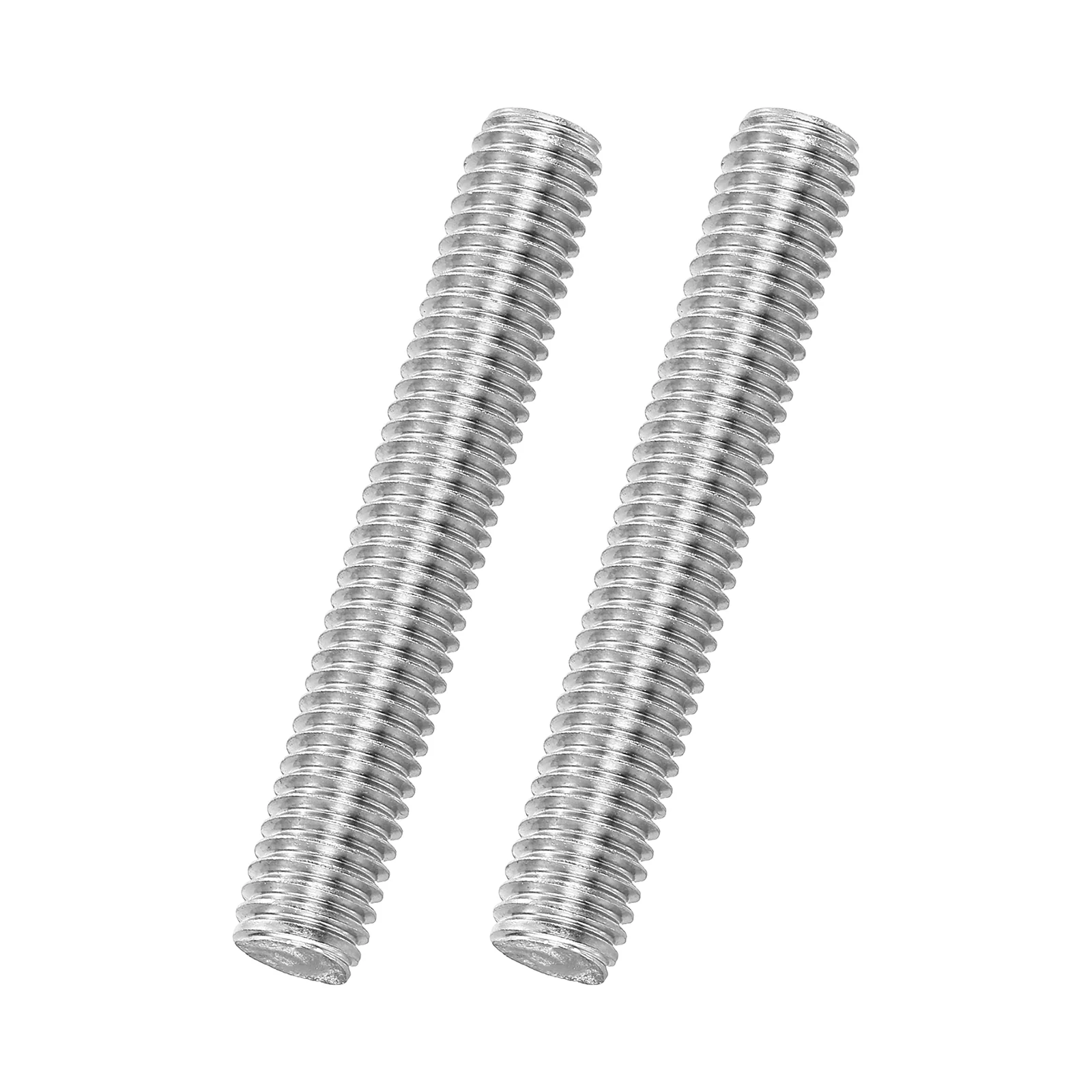 2Pack M8x50mm 316 Stainless Steel Fully All Threaded Rod Studs, 1.25mm Pitch
