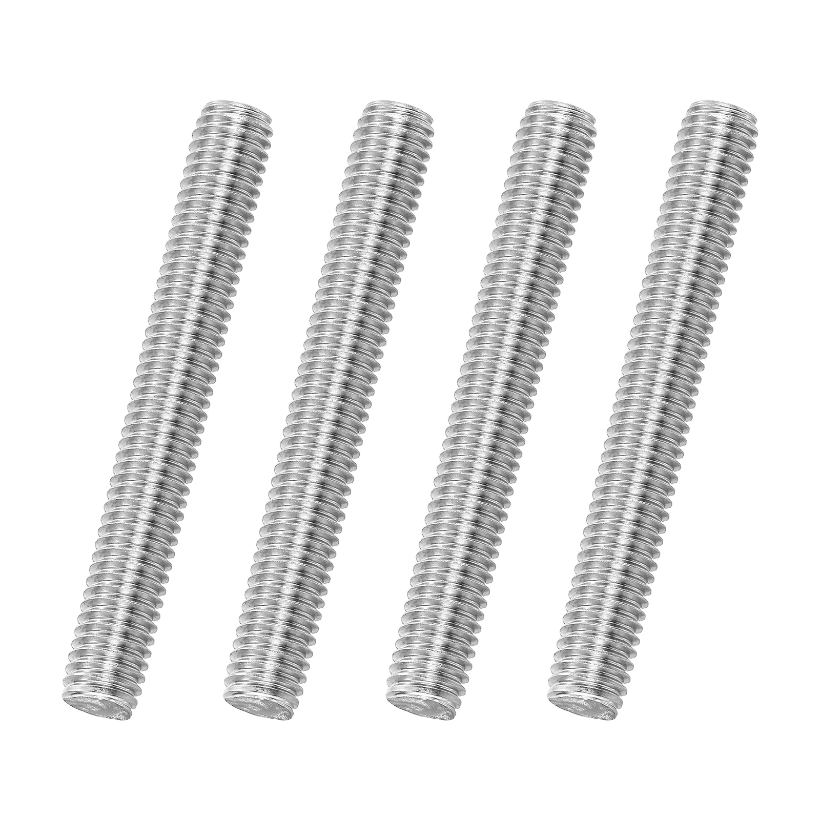 4Pack M8x60mm 316 Stainless Steel Fully All Threaded Rod Studs, 1.25mm Pitch