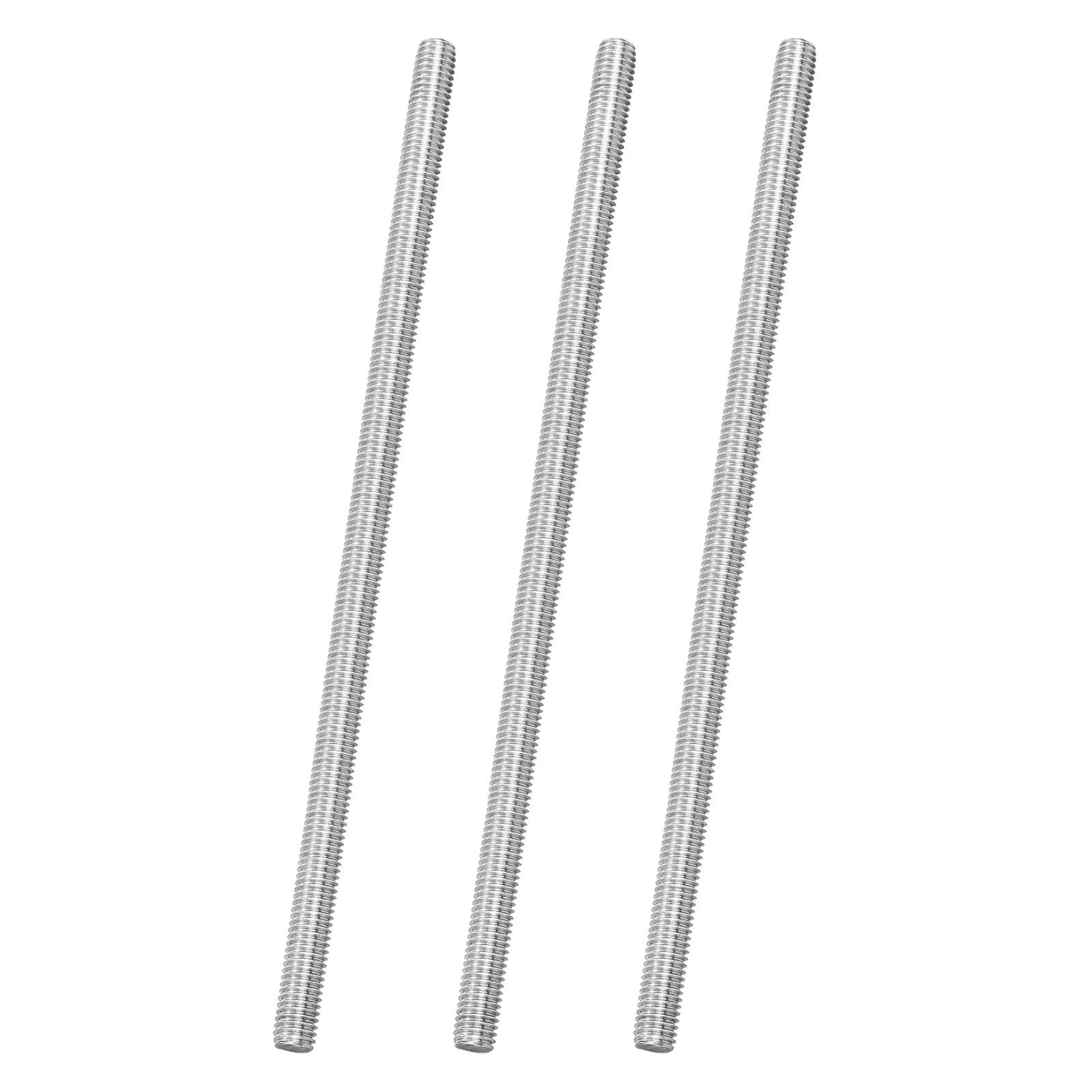 3Pack M8x190mm 316 Stainless Steel Fully All Threaded Rod Studs, 1.25mm Pitch