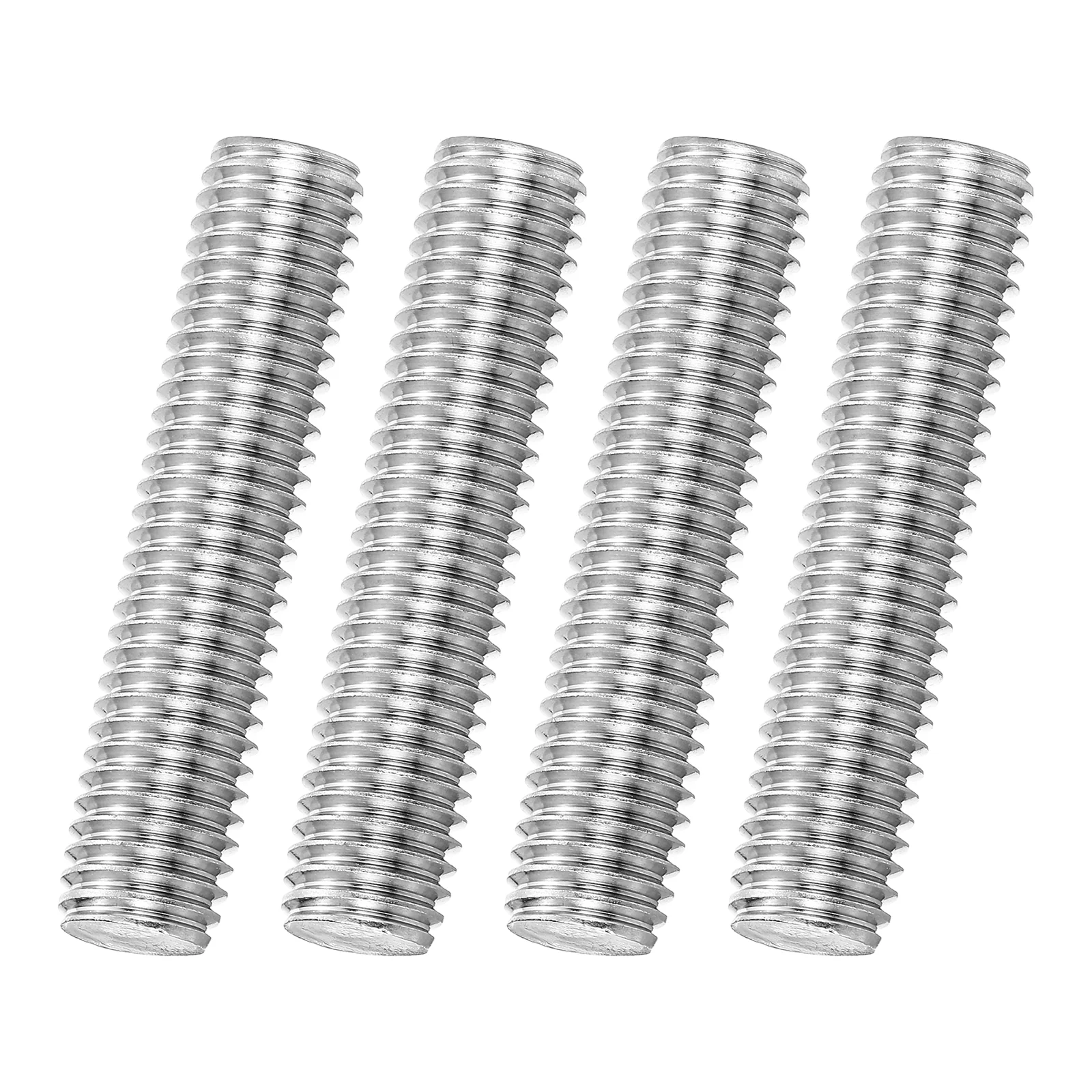 4Pack M12x55mm 316 Stainless Steel Fully All Threaded Rod Studs, 1.75mm Pitch