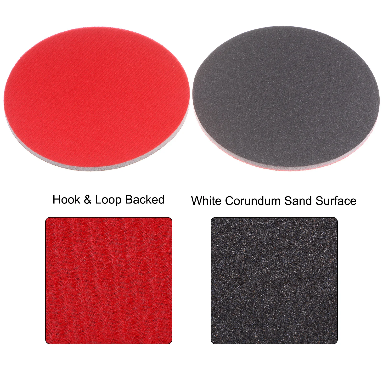 Uxcell 6pcs 600 Grit Sanding Sponge 6 Inch Hook and Loop Sponge Sanding Disc Wet/Dry - Image 3