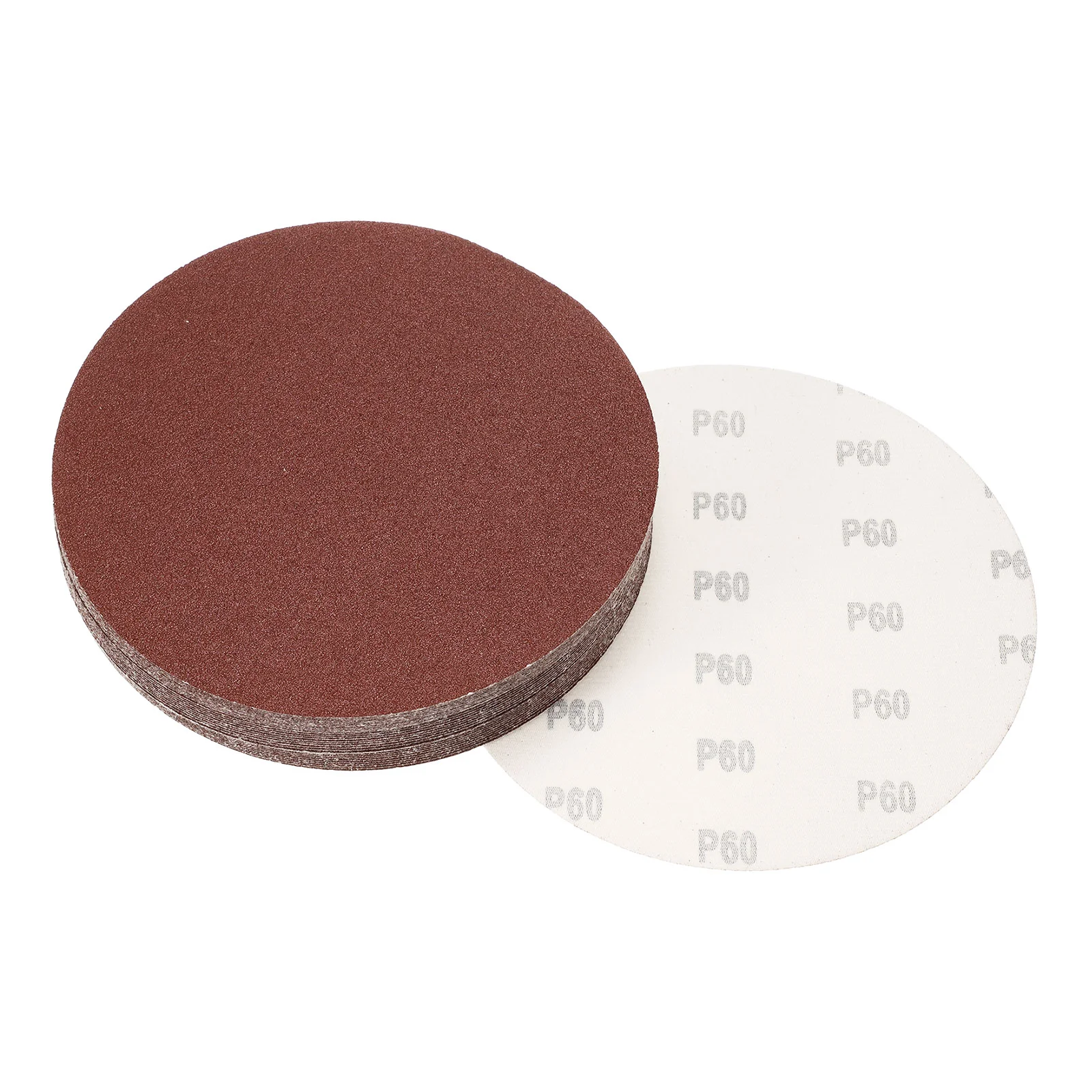 Uxcell 8-inch Hook and Loop Sanding Discs, 60-Grits Sandpaper 30pcs