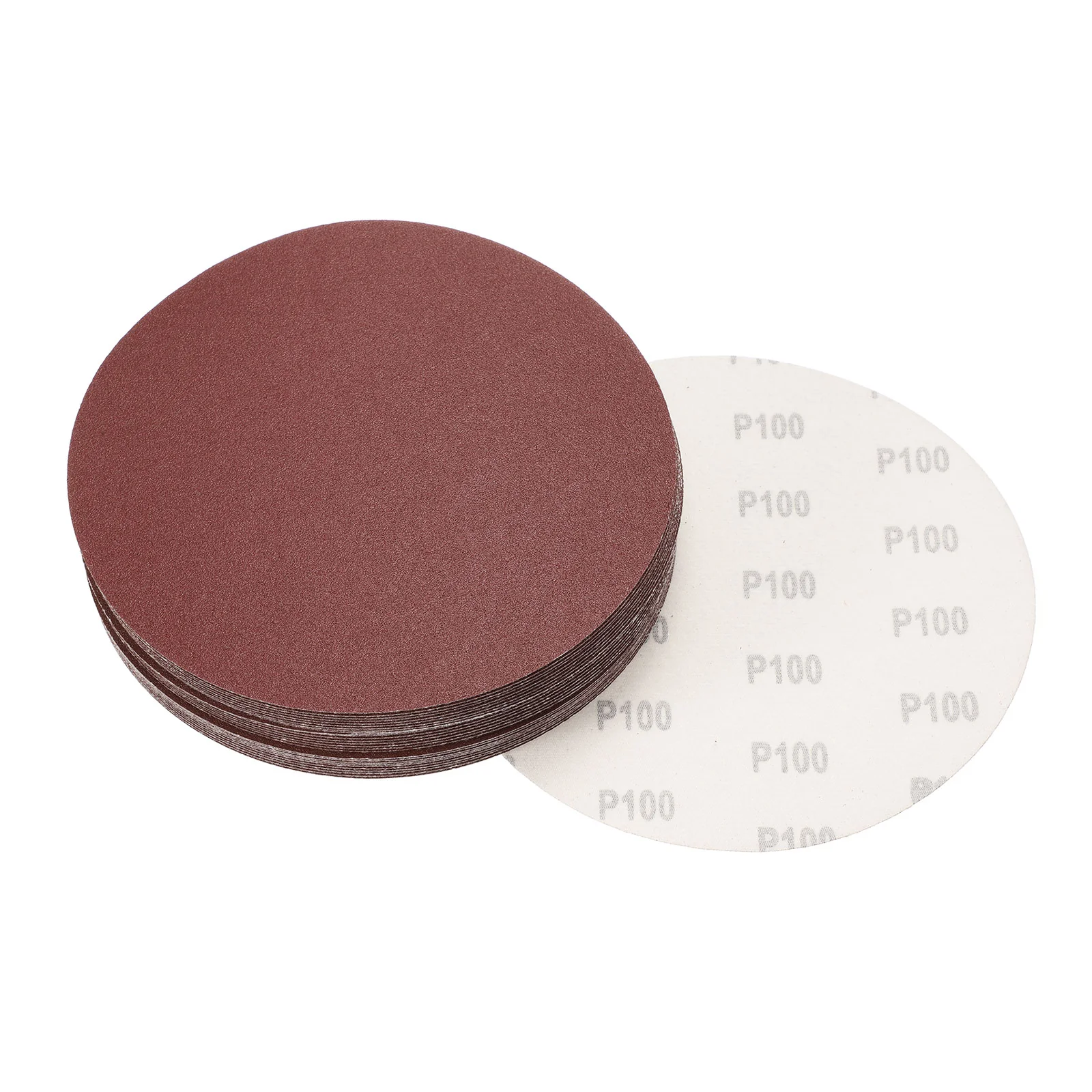 Uxcell 8-inch Hook and Loop Sanding Discs, 100-Grits Sandpaper 30pcs