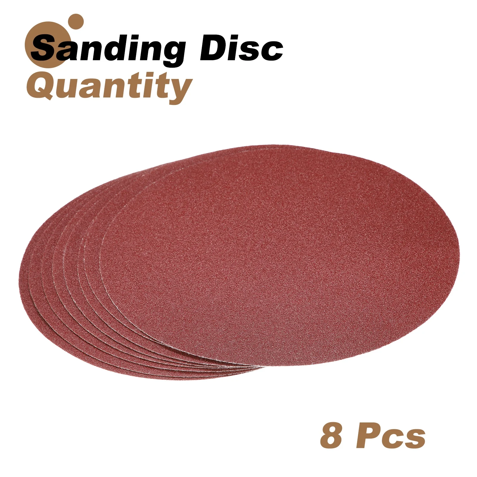 Uxcell 8pcs 12" PSA Sanding Discs 60 Grits Aluminum Oxide Sandpapers Self Adhesive - Image 3
