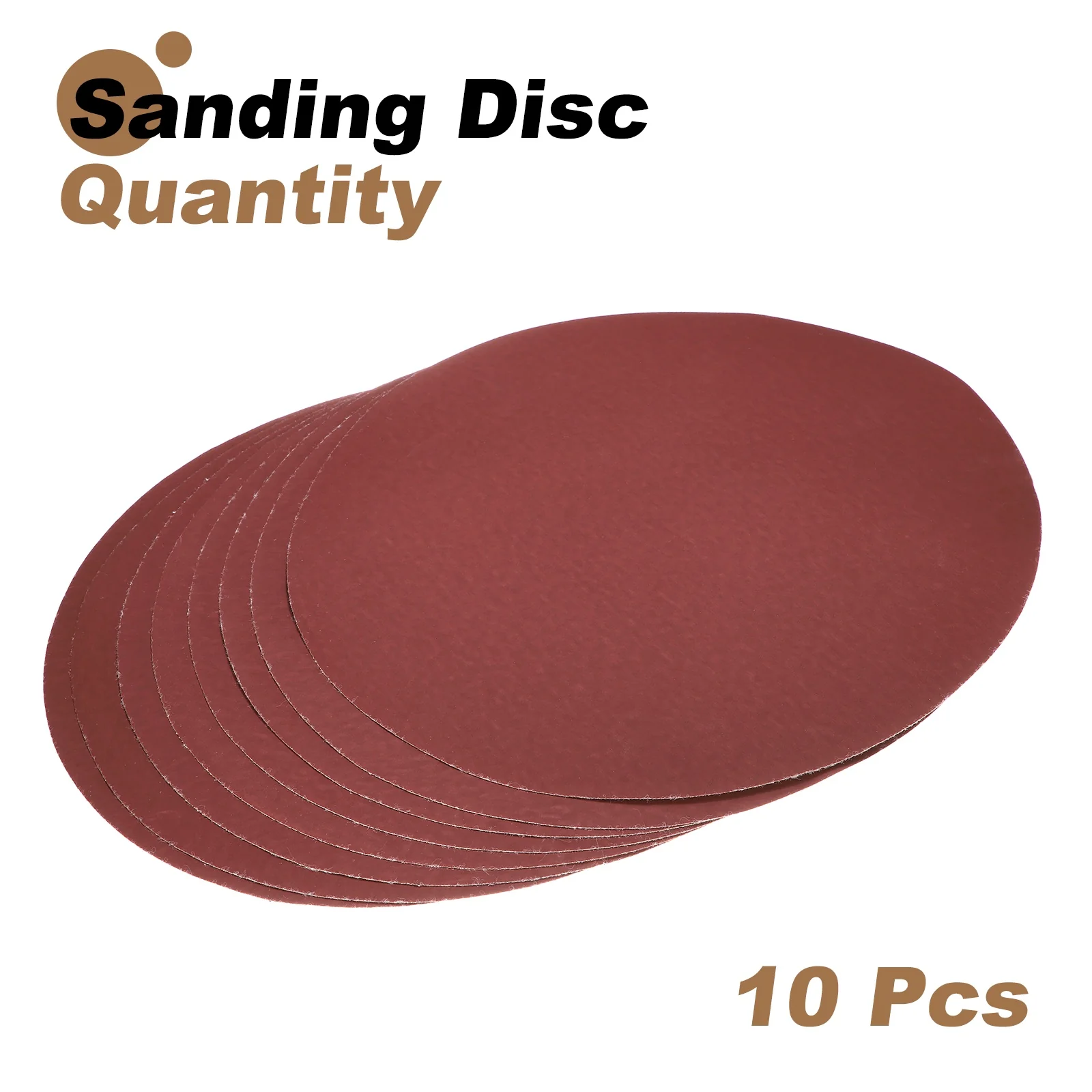 Uxcell 10pcs 12" Hook and Loop Sanding Discs 1200 Grits Aluminum Oxide Sandpapers - Image 3