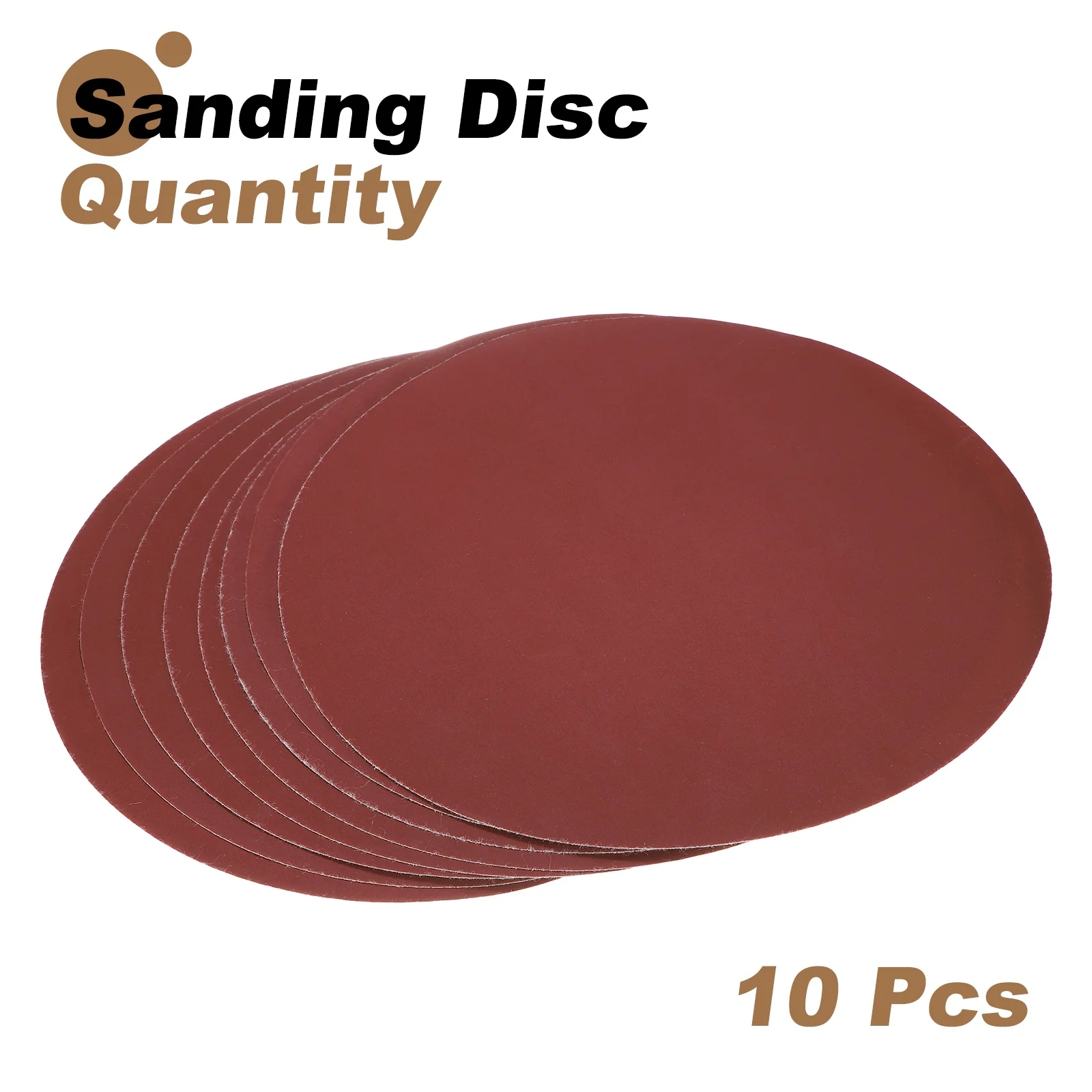 Uxcell 10pcs 12" Hook and Loop Sanding Discs 1000 Grits Aluminum Oxide Sandpapers - Image 3