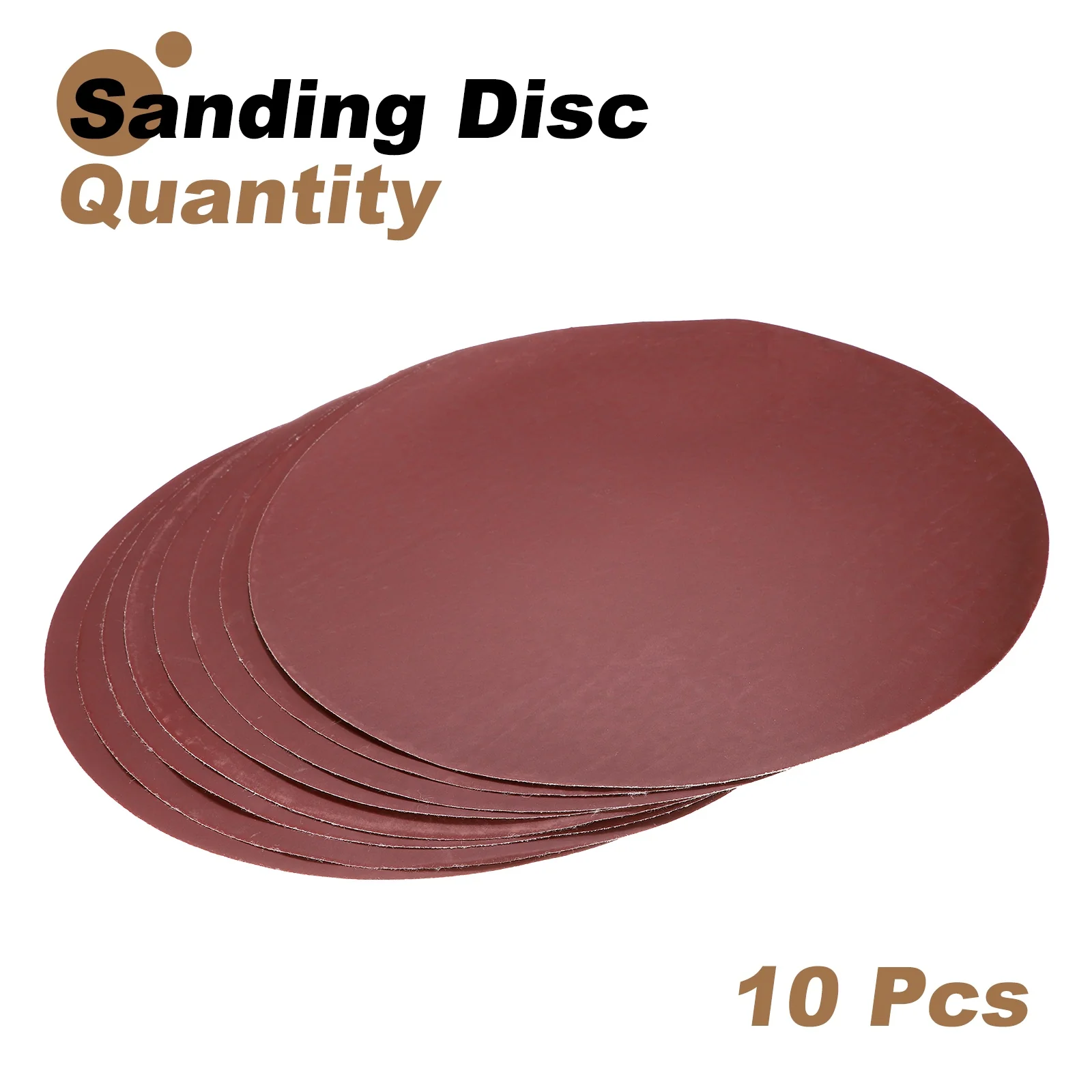 Uxcell 10pcs 12" Hook and Loop Sanding Discs 2000 Grits Aluminum Oxide Sandpapers - Image 3